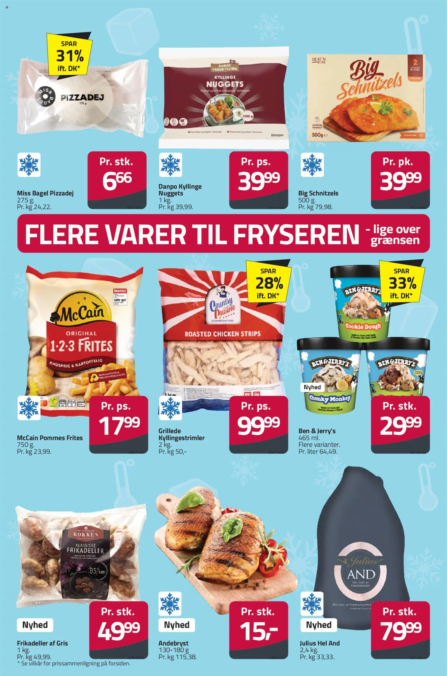 Fleggaard tilbudsavis – gyldig fra 23/09/2026 | Side: 46 | Produkter: Pommes frites, Nuggets, Pizzadej, Frikadeller