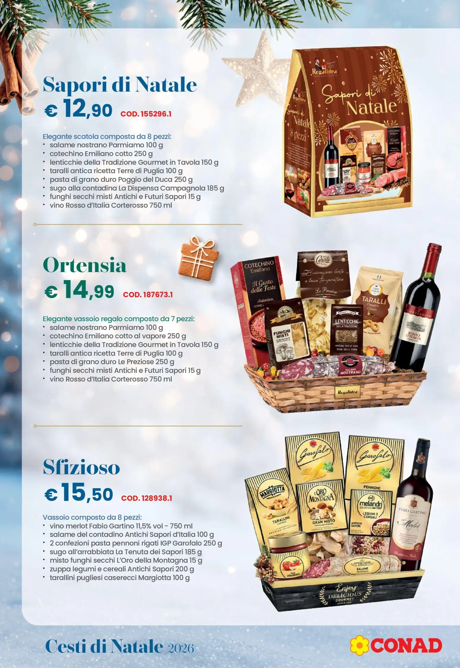 Volantino Conad del 26/10/2026 | Pagina: 6 | Prodotti: Salame, Funghi, Parmigiano, Vino rosso