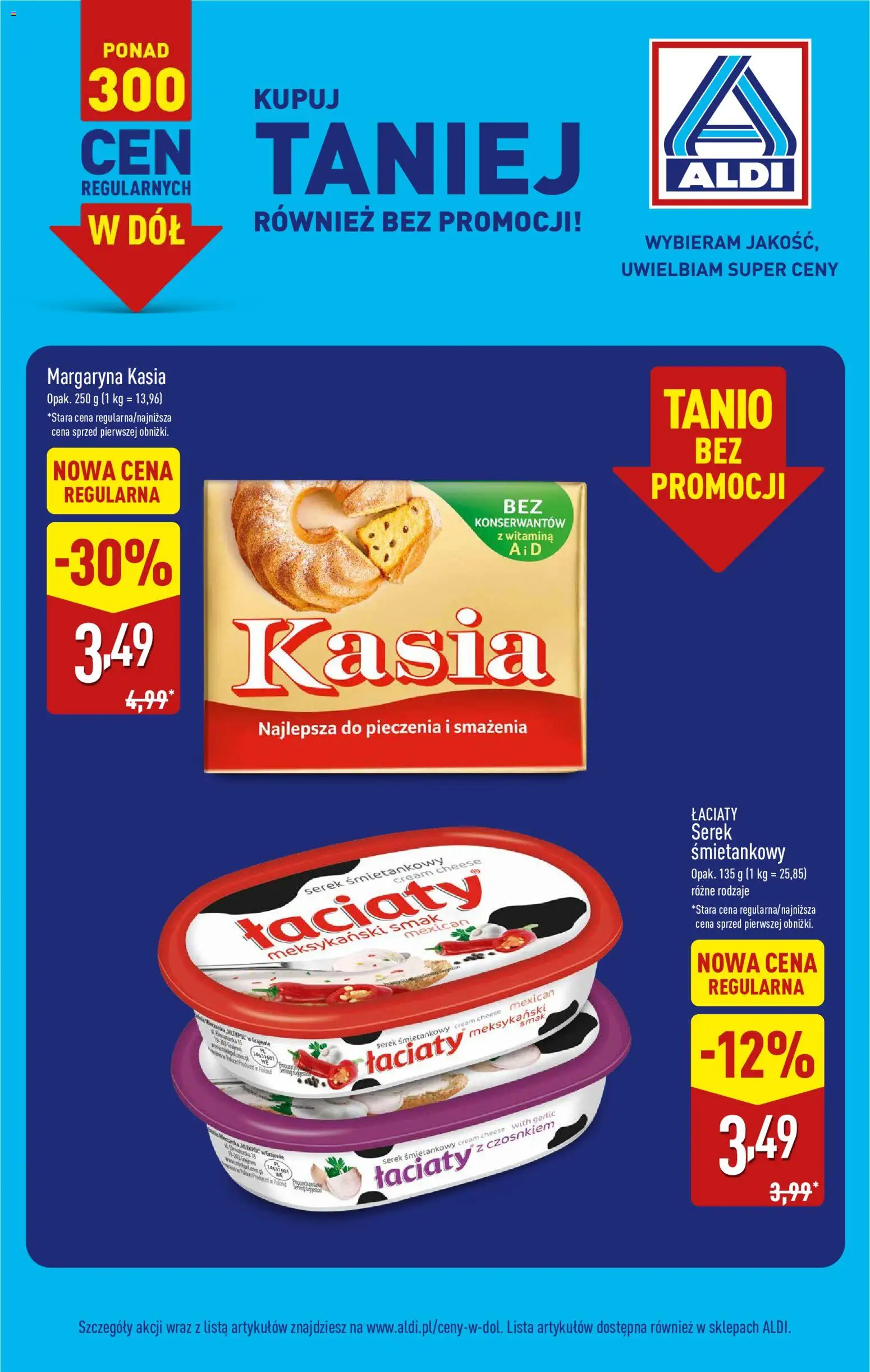 Aldi Polsko leták - Ceny regularne w dół od 14.09.2026 | Strana: 6 | Produkty: Cream cheese