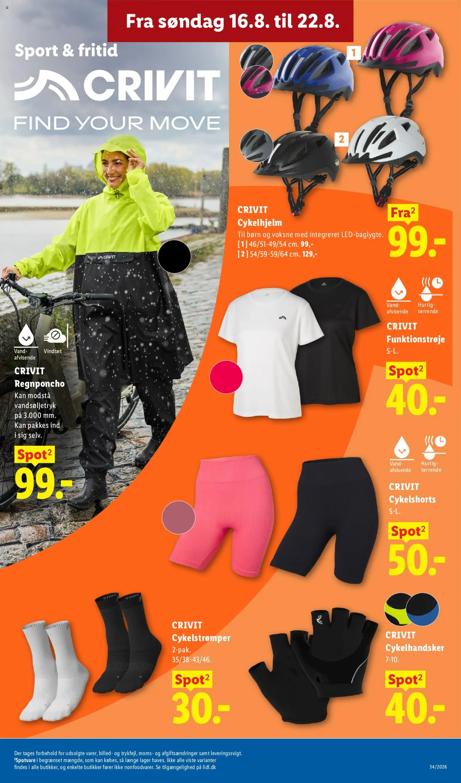 Lidl tilbudsavis – gyldig fra 16/08/2026 | Side: 22 | Produkter: Shorts, Søm
