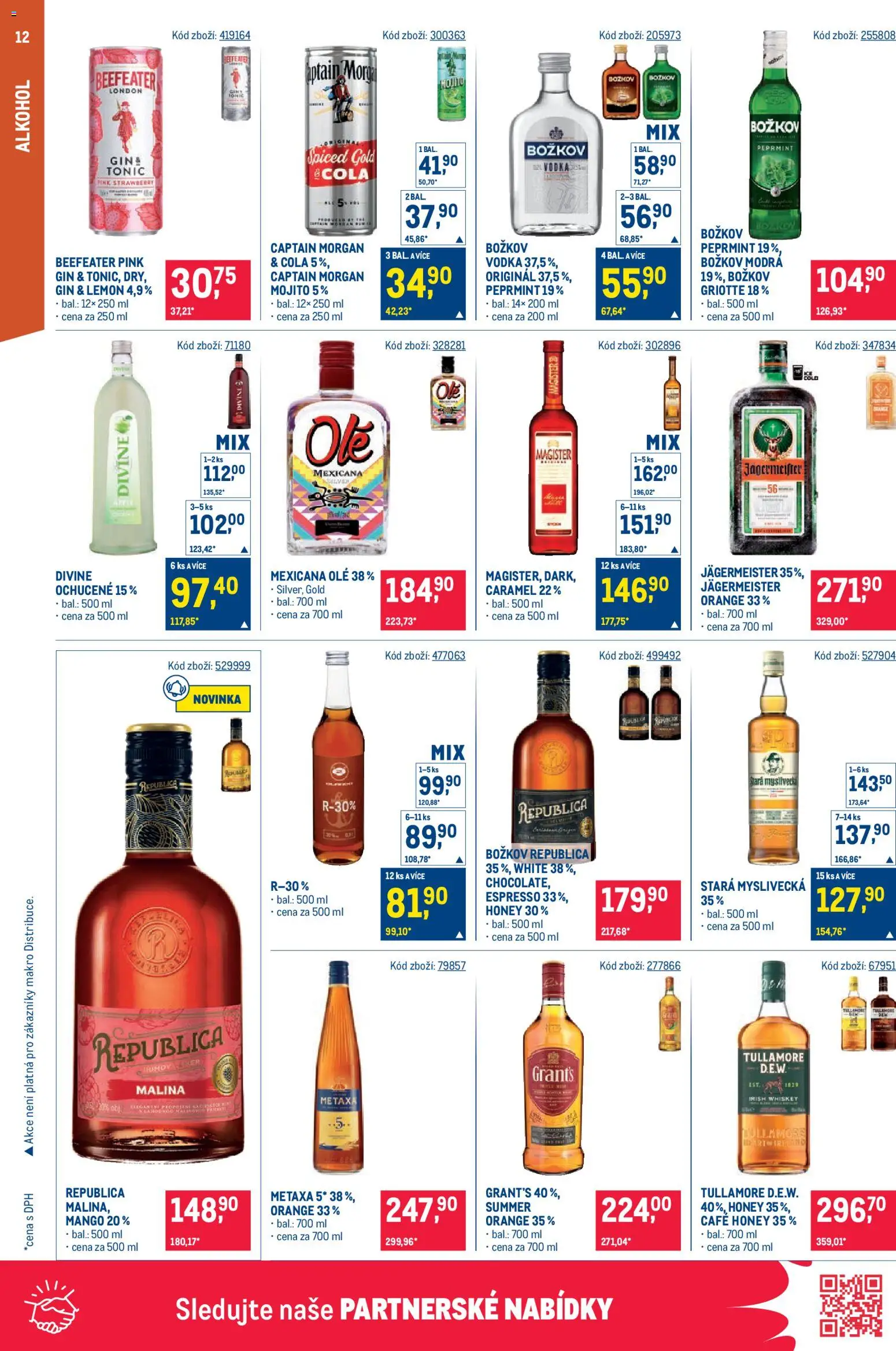 Makro leták - Maloobchod od 29.07.2026 | Strana: 12 | Produkty: Beefeater pink, Božkov Republica, Republica, Beefeater