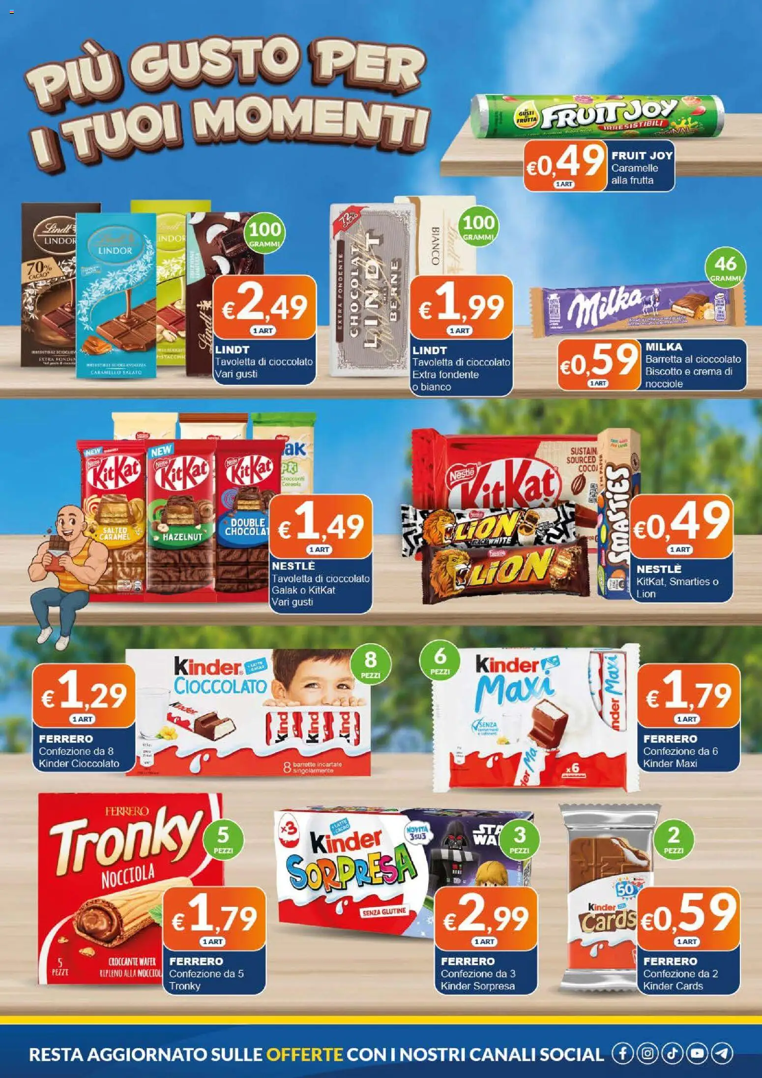 Volantino Mister Risparmio del 12.03.2026 | Pagina: 5 | Prodotti: Caramelle, Frutta, Nocciole, Barretta