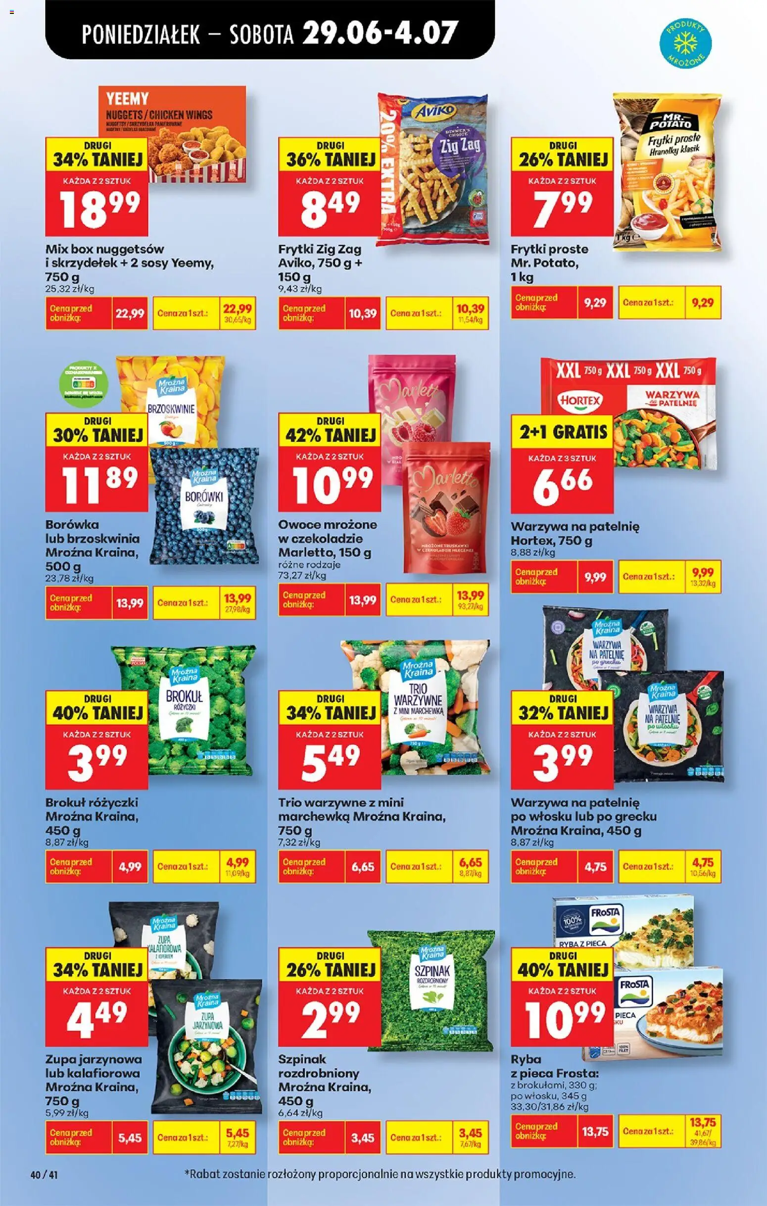Biedronka gazetka od poniedziałku od 29.06.2026 | Strona: 51 | Produkty: Brzoskwinia, Szpinak, Patelnie, Marchewka