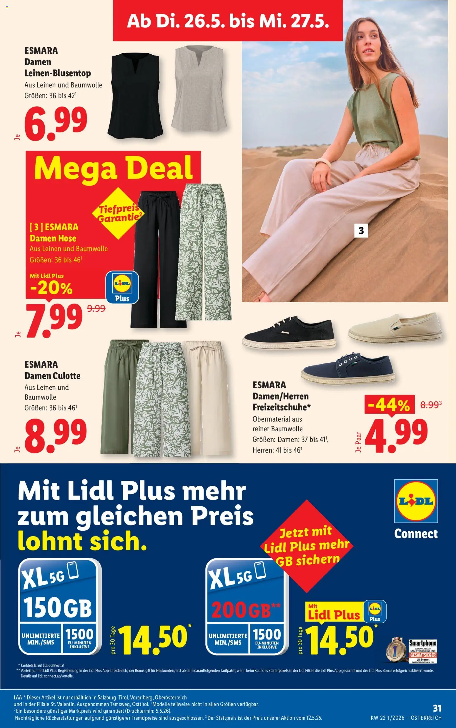 Lidl Flugblatt - Altenmarkt im Pongau, St. Johann im Pongau, Zell am See gültig ab 21.05.2026 | Seite: 36 | Produkte: Hose, Smartphone