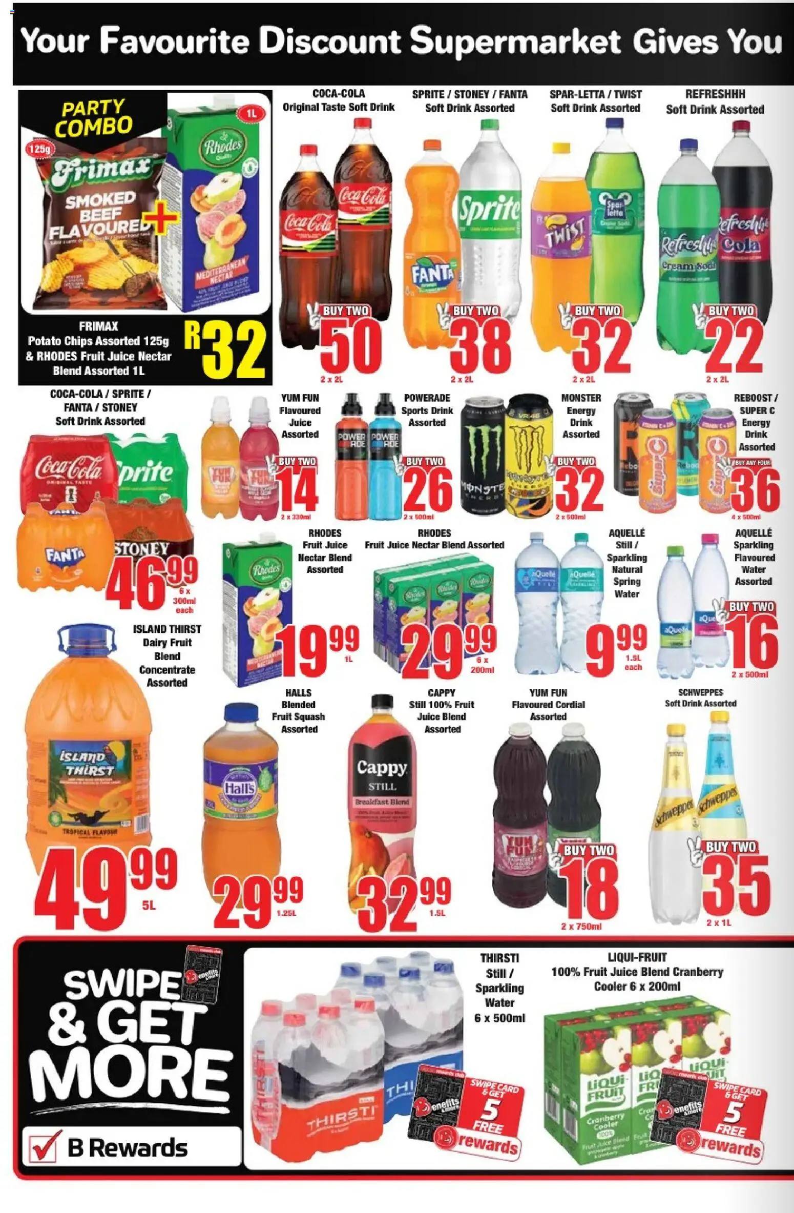 New Boxer catalogue – valid from 23.04.2026 | Page: 6 | Products: Fanta, Sprite, Chips, Fruit
