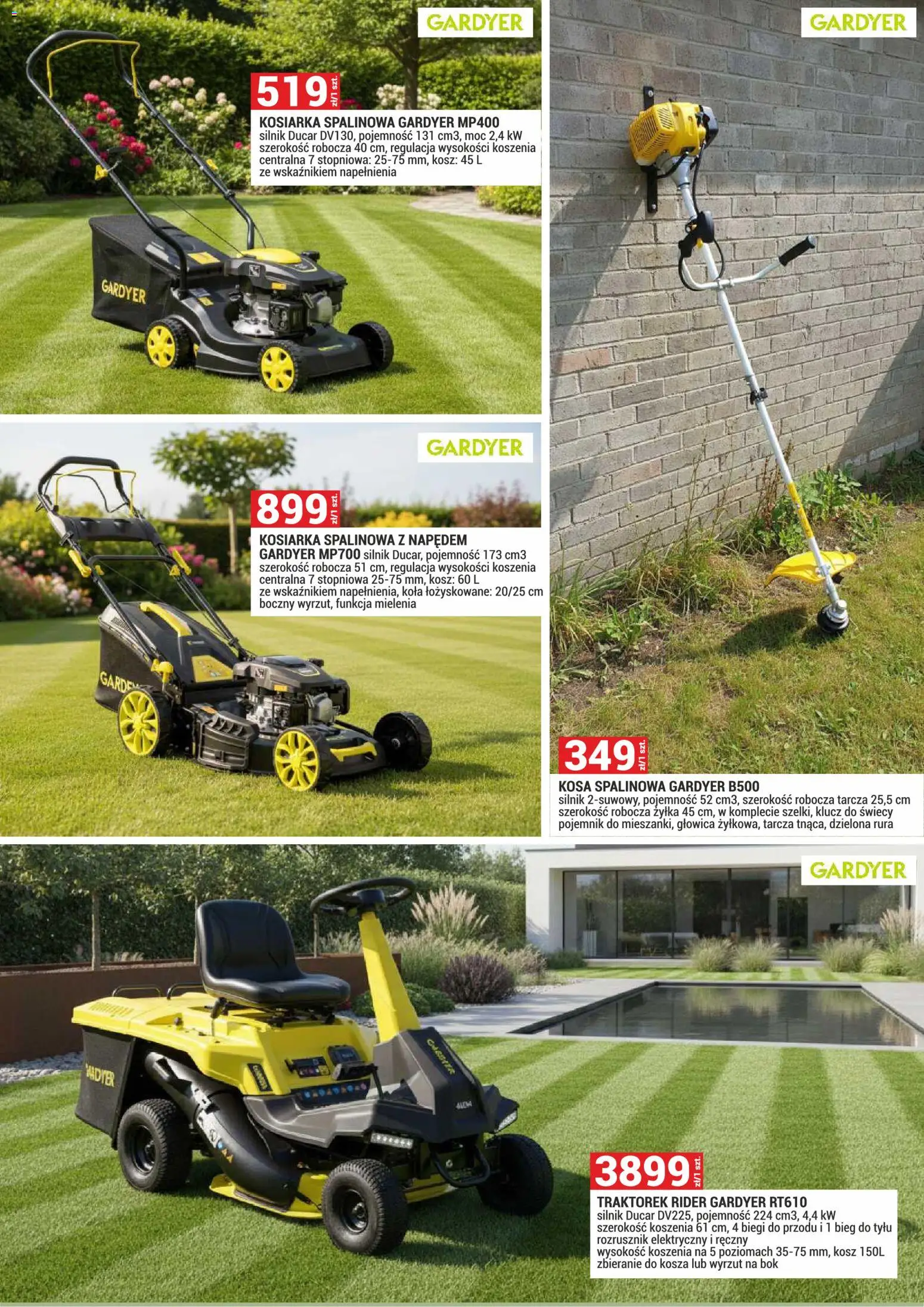 Merkury Market gazetka - Ogród od 01.06.2026 | Strona: 8 | Produkty: Kosiarka, Kosz
