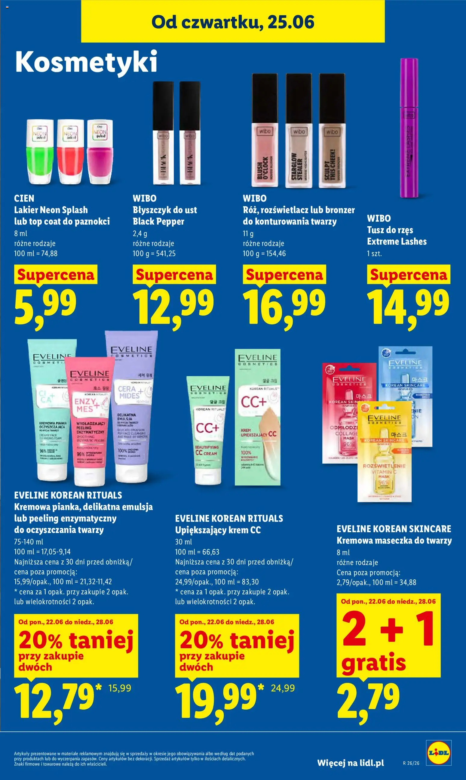 Lidl gazetka od 25.06.2026 | Strona: 89 | Produkty: Top, Maseczka do twarzy, Kosmetyki, Peeling