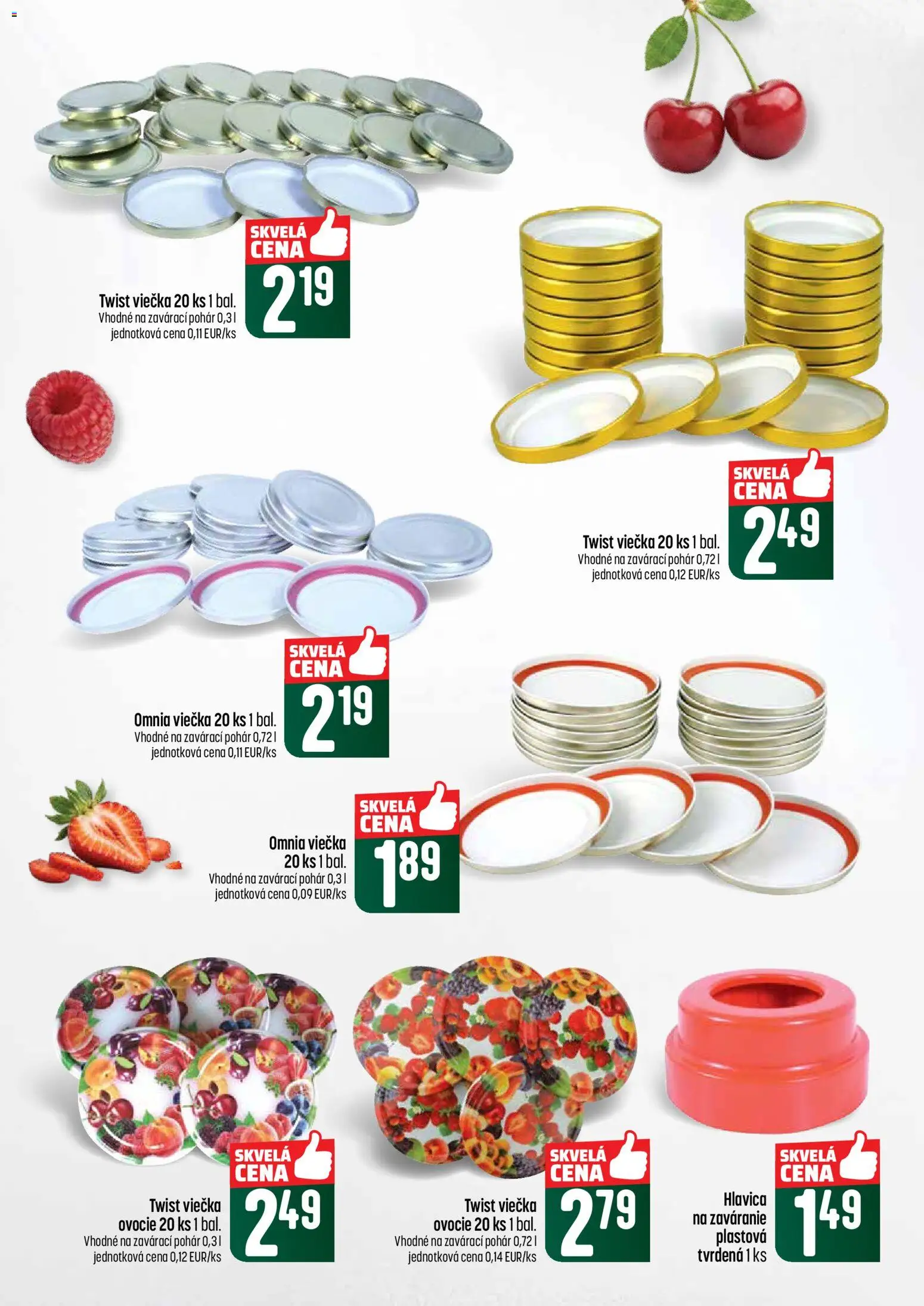 Nové COOP Jednota akcie – leták je platný od 21.05.2026 | Strana: 39 | Produkty: Ovocie