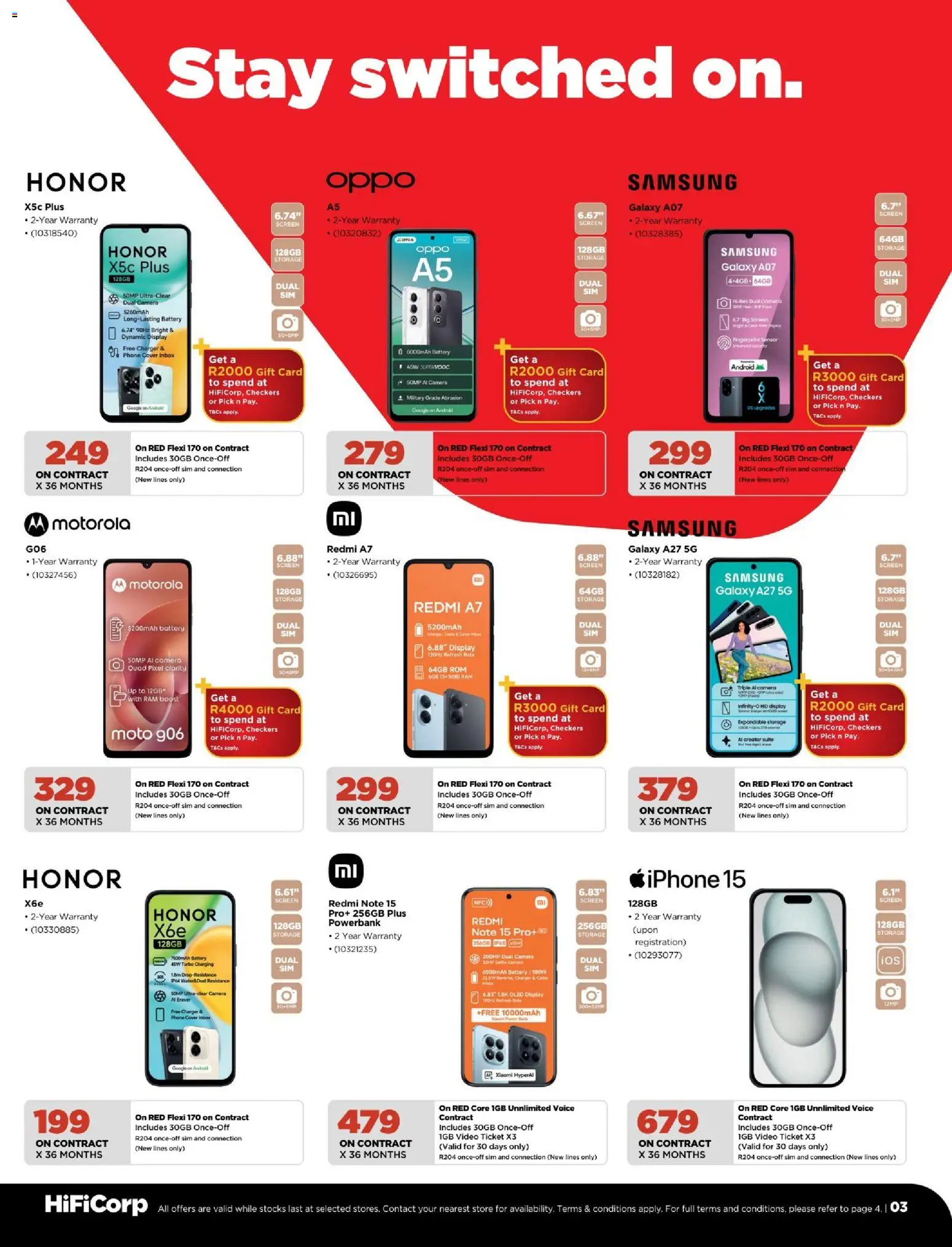 New HiFi Corp catalogue – valid from 30/09/2026 | Page: 3 | Products: Sim, Phone, Camera, Charger