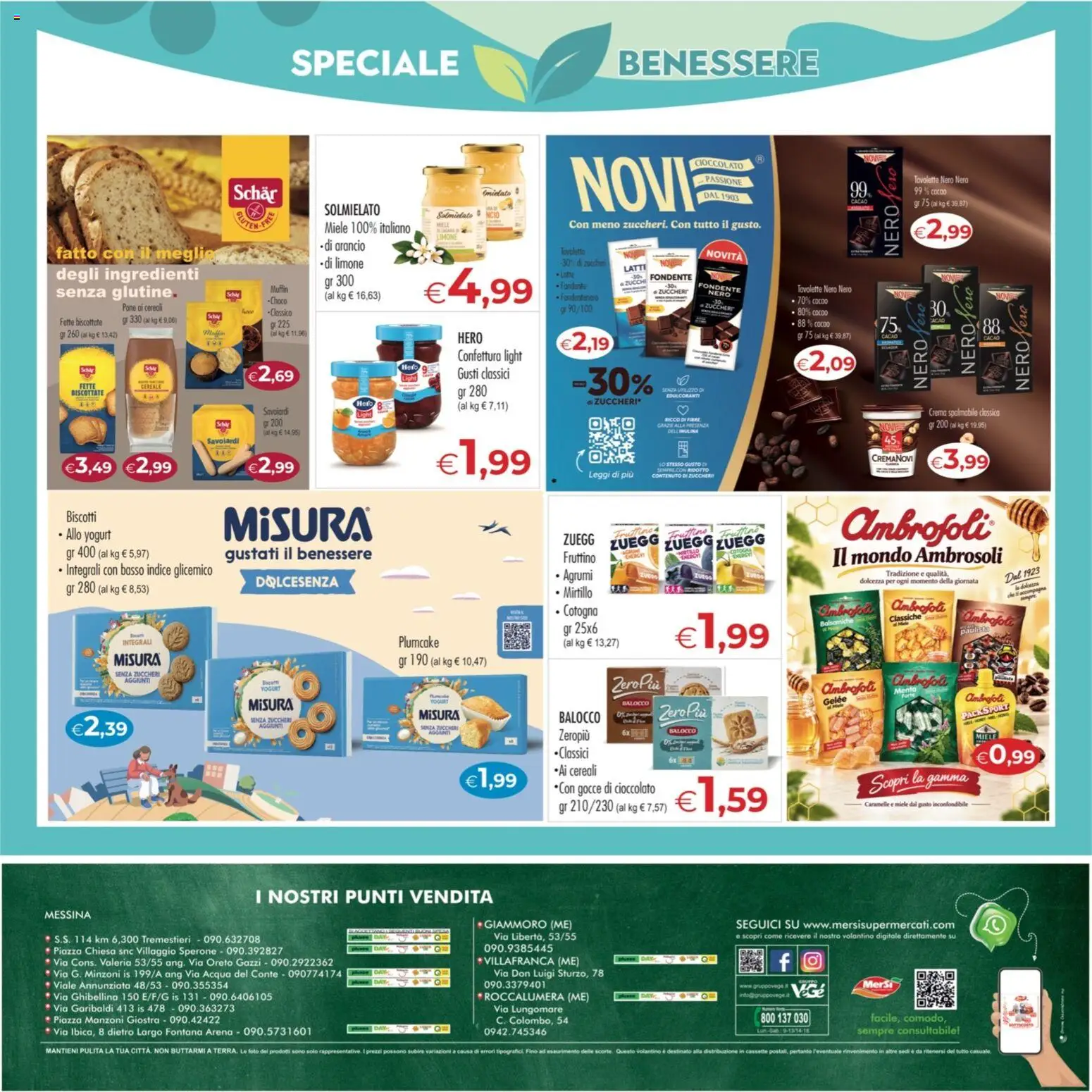 Volantino MerSi Supermercati del 23/09/2026 | Pagina: 16 | Prodotti: Acqua, Agrumi, Basso, Fette biscottate