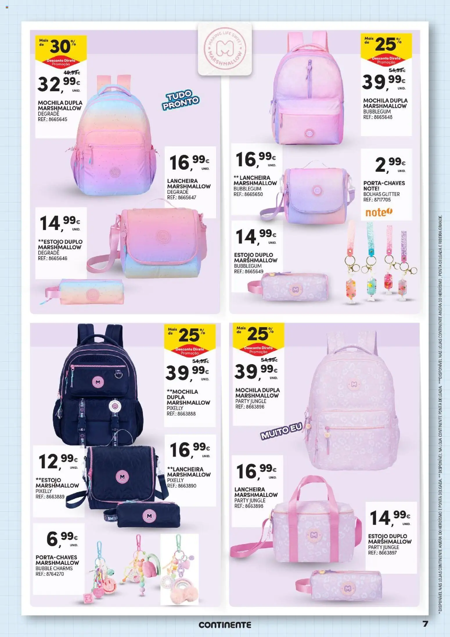 Continente - Açores Regresso às Aulas │ válido de 25/08/2026 | Página: 7 | Produtos: Mochila