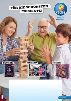 Vedes Spiele-, Buch- und Kreativprospekt ab 24.08.2026 gültig