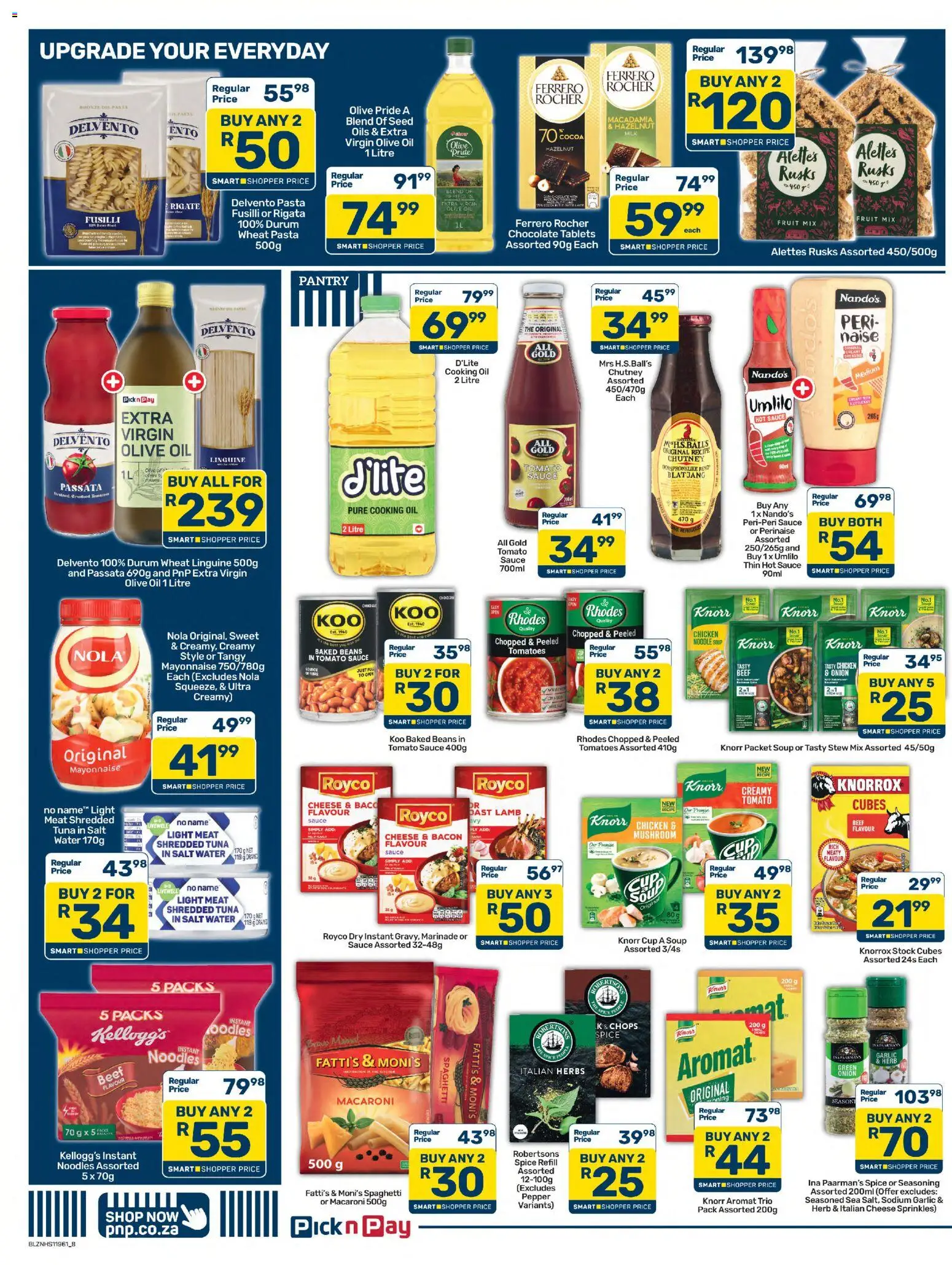 New Pick n Pay catalogue – valid from 25/08/2026 | Page: 8 | Products: Baked beans, Light, Seasoning, Garlic