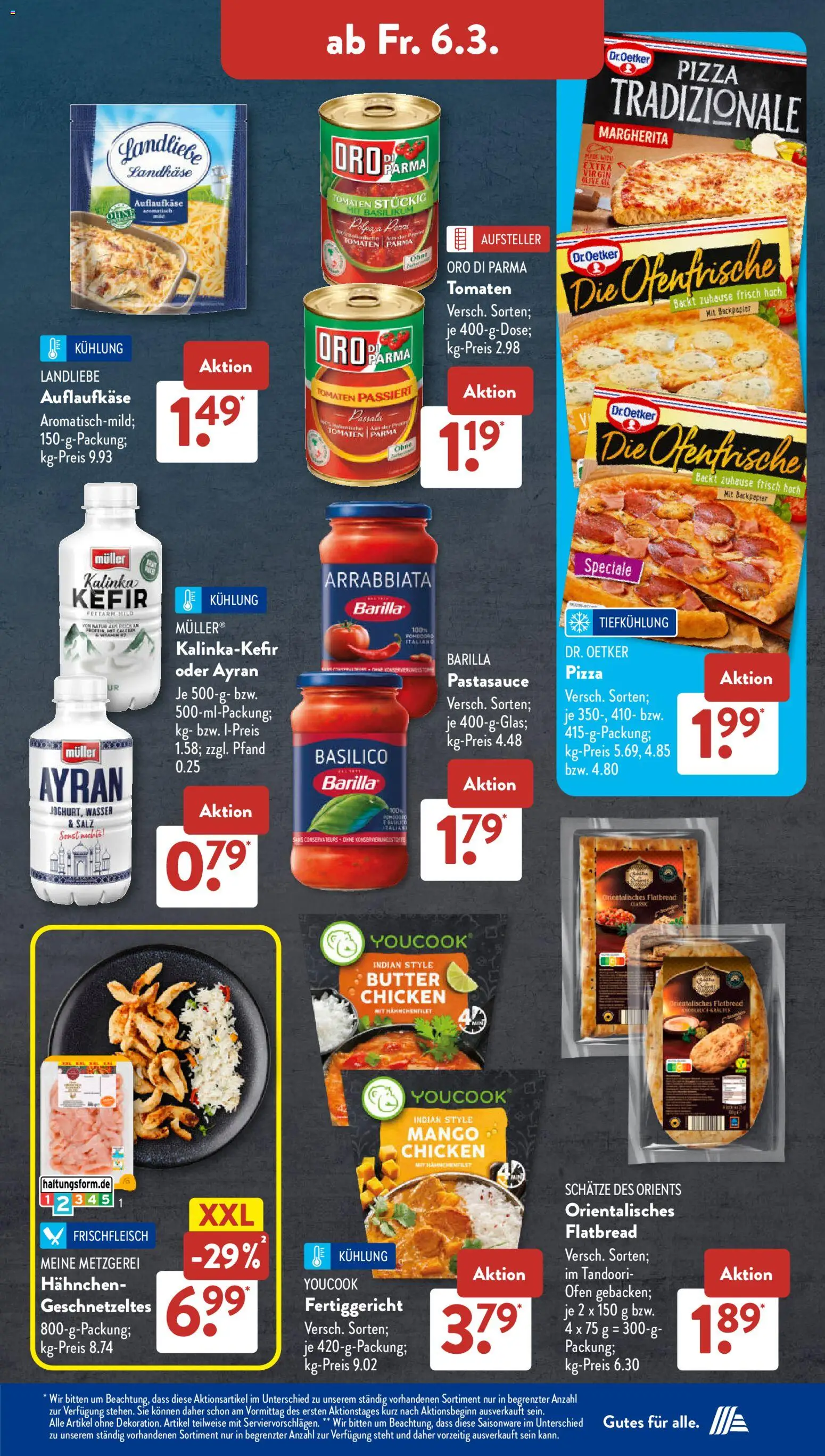 Aldi Süd Prospekt 	 – gültig ab 02.03.2026 | Seite: 25 | Produkte: Barilla, Wasser, Mango, Pizza
