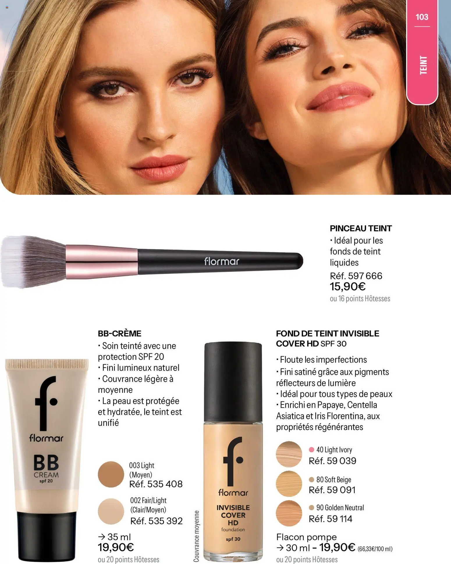 {H1} | Page: 103 | Produits: Pinceau, Fond de teint