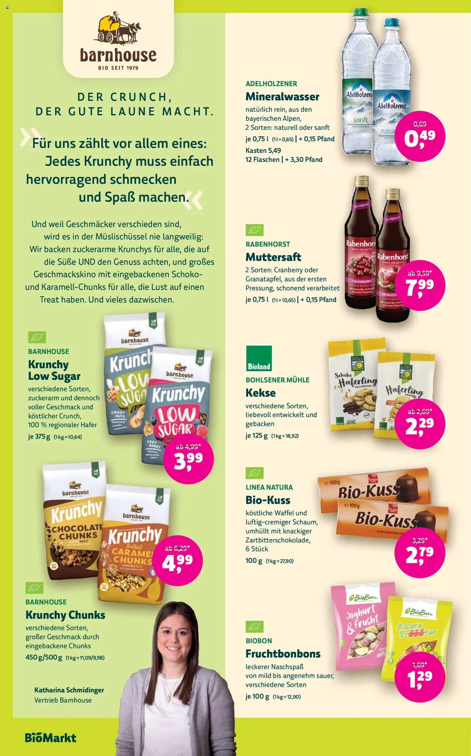 BioMarkt Prospekt – gültig ab 23.09.2026 | Seite: 12 | Produkte: Mühle, Adelholzener, Mineralwasser, Kekse