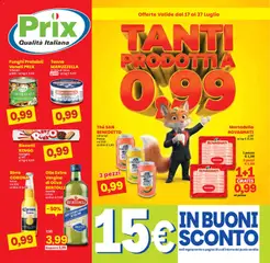 Anteprima del volantino Prix volantino Vicenza valido a partire dal 17/07/2026