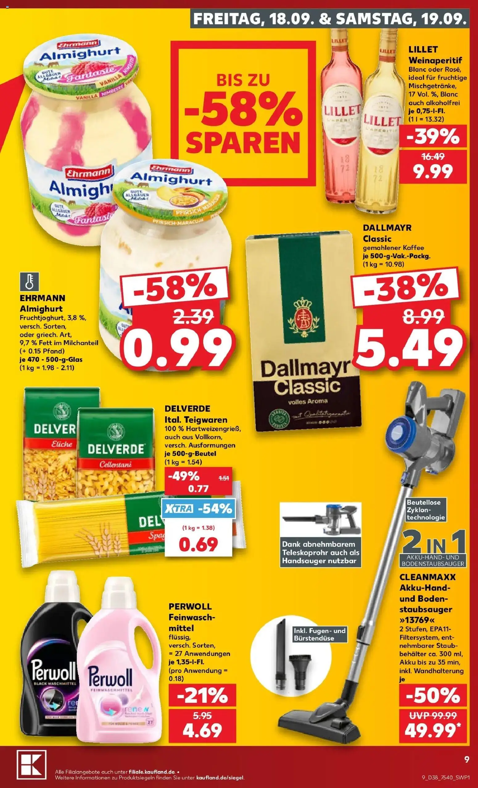 Prospekt Kaufland ab 14.09.2026 » Angebote Online zum Blättern | Seite: 21 | Produkte: Staubsauger, Perwoll, Lillet, Pfirsich