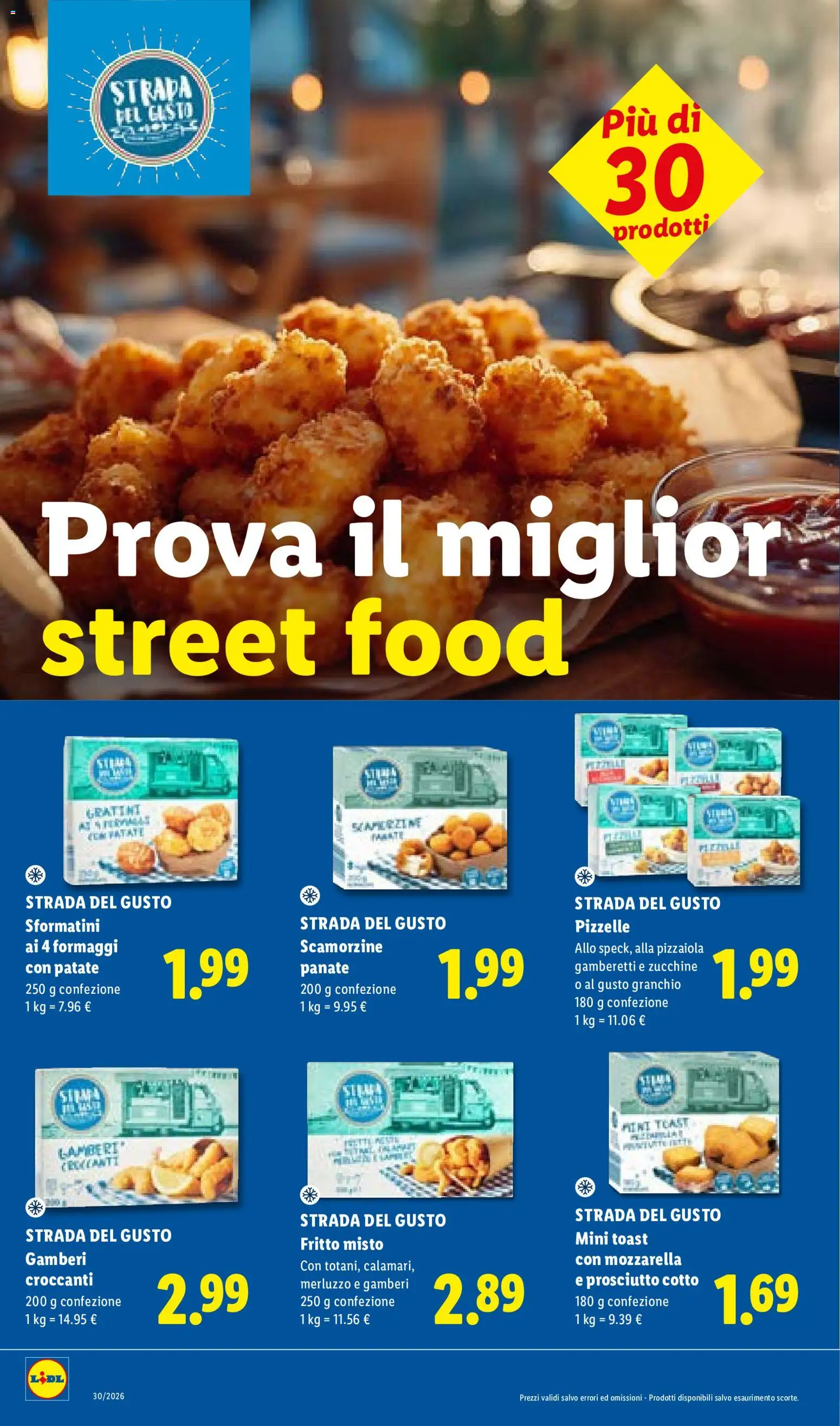 Volantino Lidl del 23/07/2026 | Pagina: 16 | Prodotti: Prosciutto Cotto, Gamberi, Patate, Mozzarella