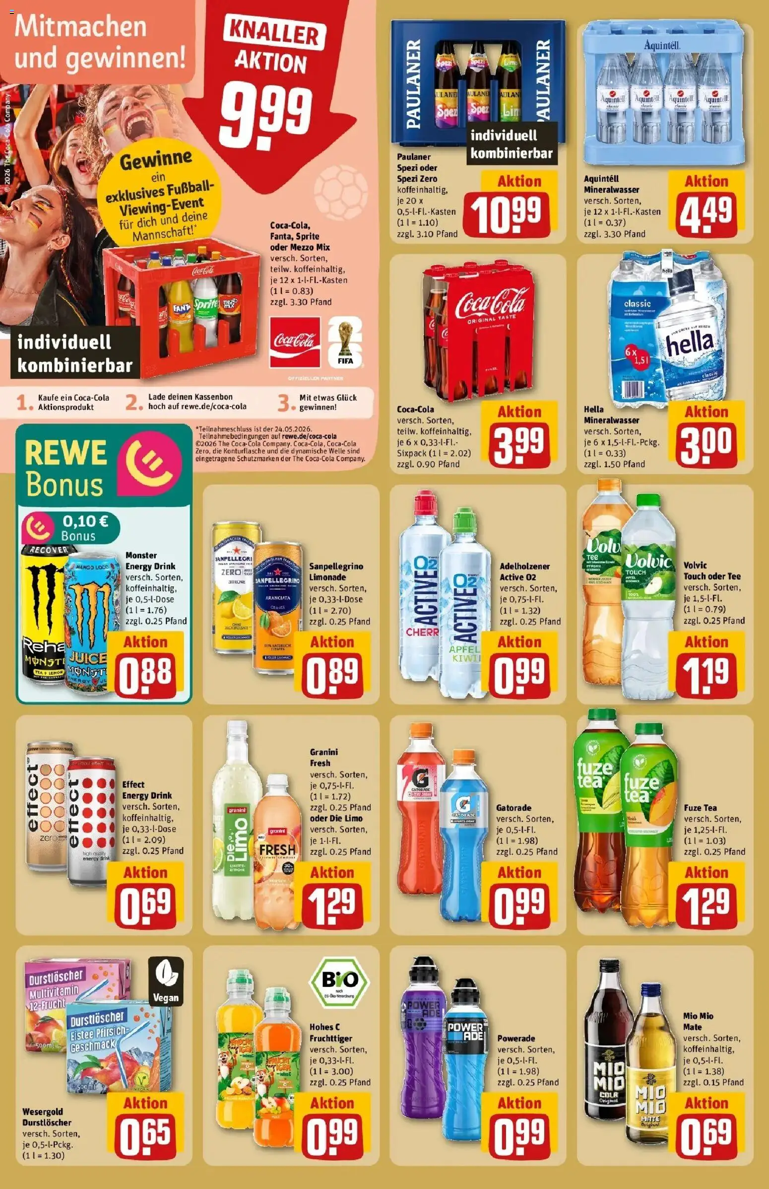 Rewe Prospekt Herford – gültig ab 17.05.2026 | Seite: 22 | Produkte: Äpfel, Volvic touch, Pfirsich, Tee