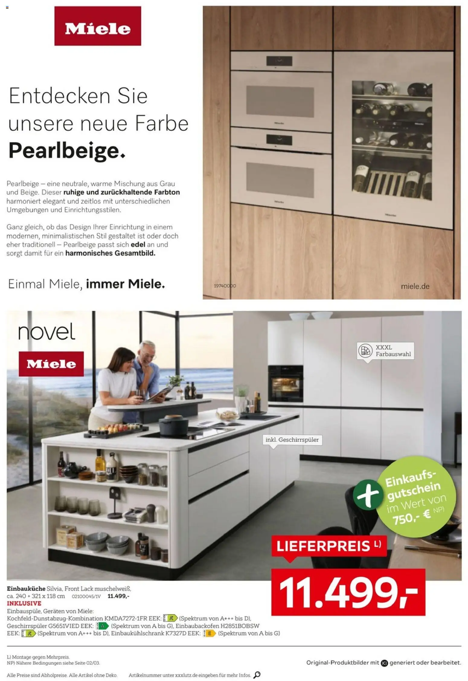 XXXLutz Nr. 1 bei Küchen – gültig ab 05.09.2026 | Seite: 10 | Produkte: Miele, Geschirrspüler, Einbauküche