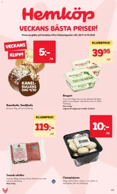 Hemköp erbjudanden - Förhandsvisning av reklamblad från butik Hemköp aktuell från 28/09/2026