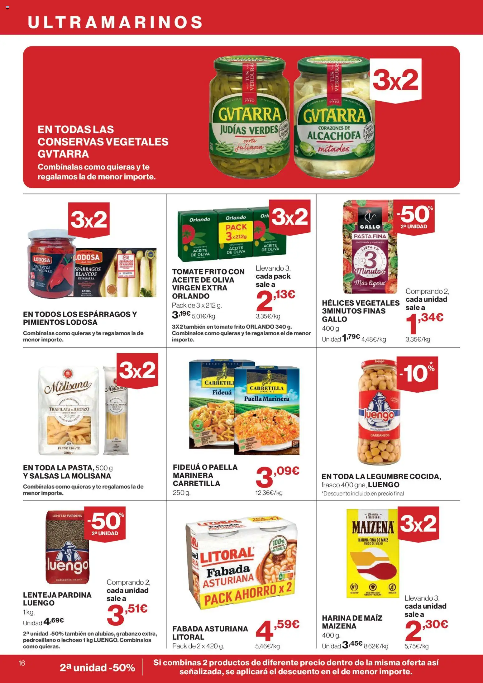 Supercor Canarias │ válido desde el 26/08/2026 | Página: 16 | Productos: Salsas, Aceite, Tomate, Aceite de oliva