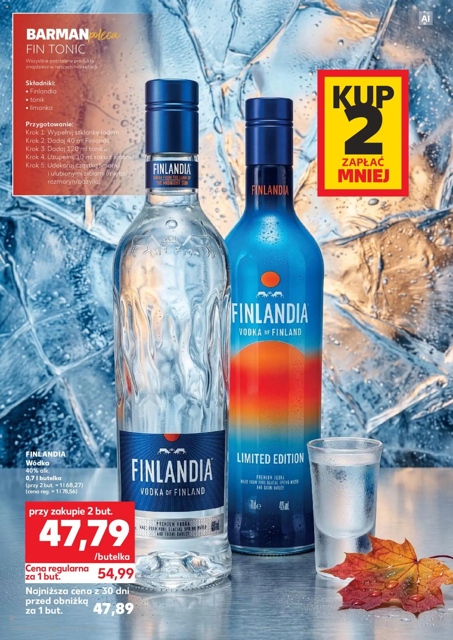 Kaufland Polsko leták - Barek od 29.10.2026 | Strana: 4 | Produkty: Vodka, Finlandia vodka, Tonic