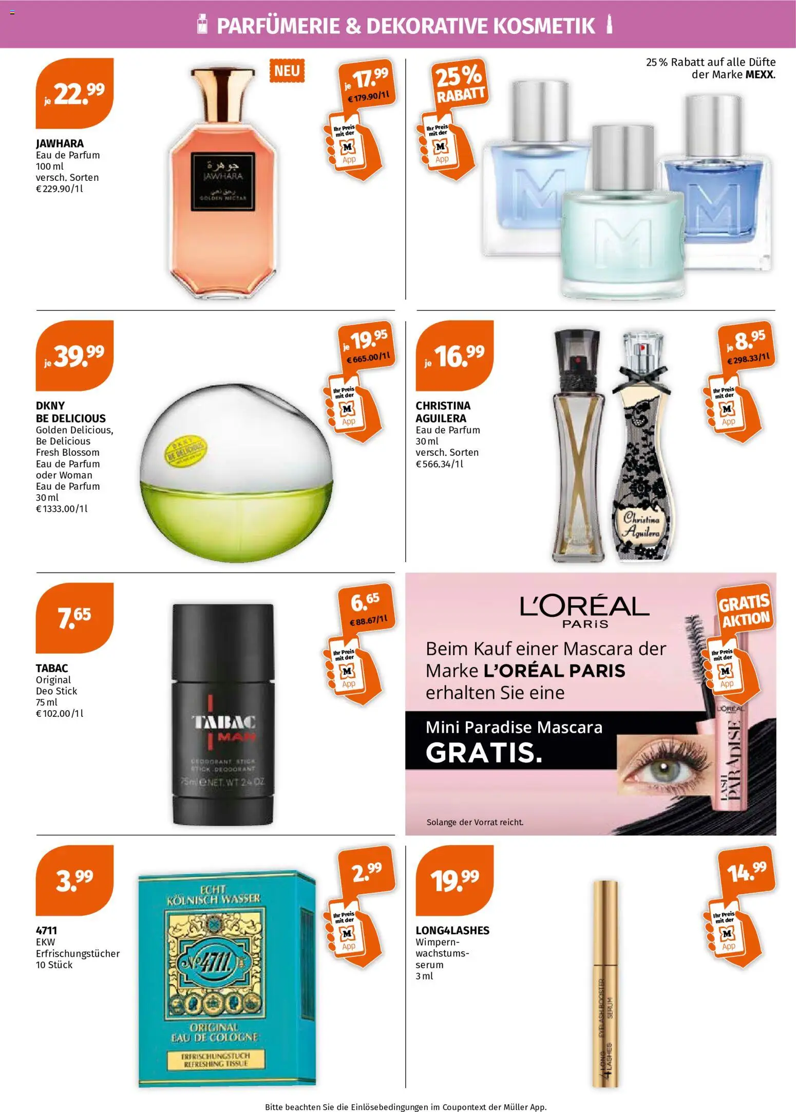 Müller Flugblatt gültig ab 17.08.2026 | Seite: 2 | Produkte: Wasser, Parfüm, Deodorant