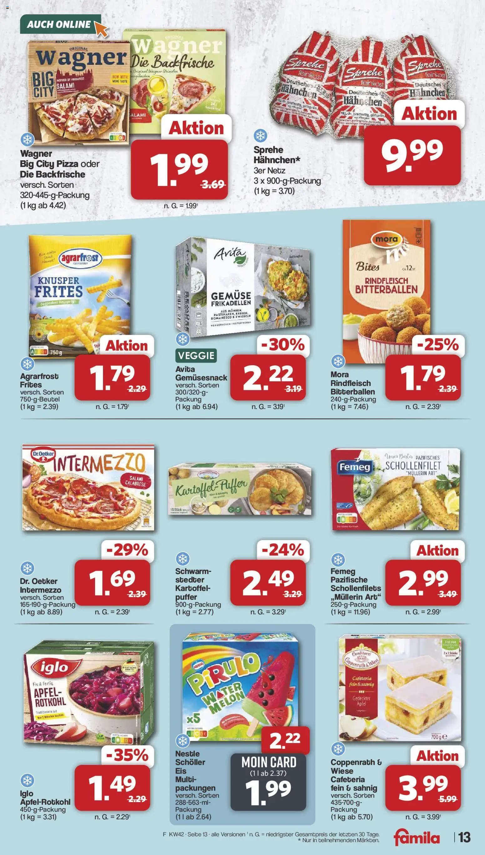 Famila Nordwest Prospekt – gültig ab 12.10.2026 | Seite: 13 | Produkte: Hahnchen, Rotkohl, Äpfel, Rindfleisch