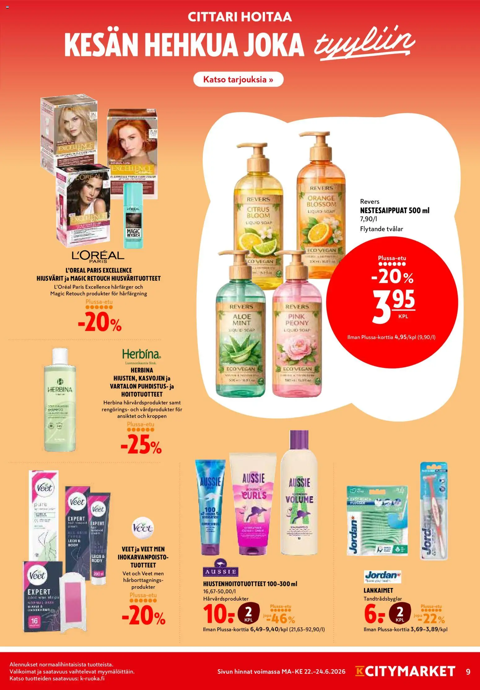 K-Citymarket tarjoukset – voimassa 22/06/2026 alkaen | Sivu: 9