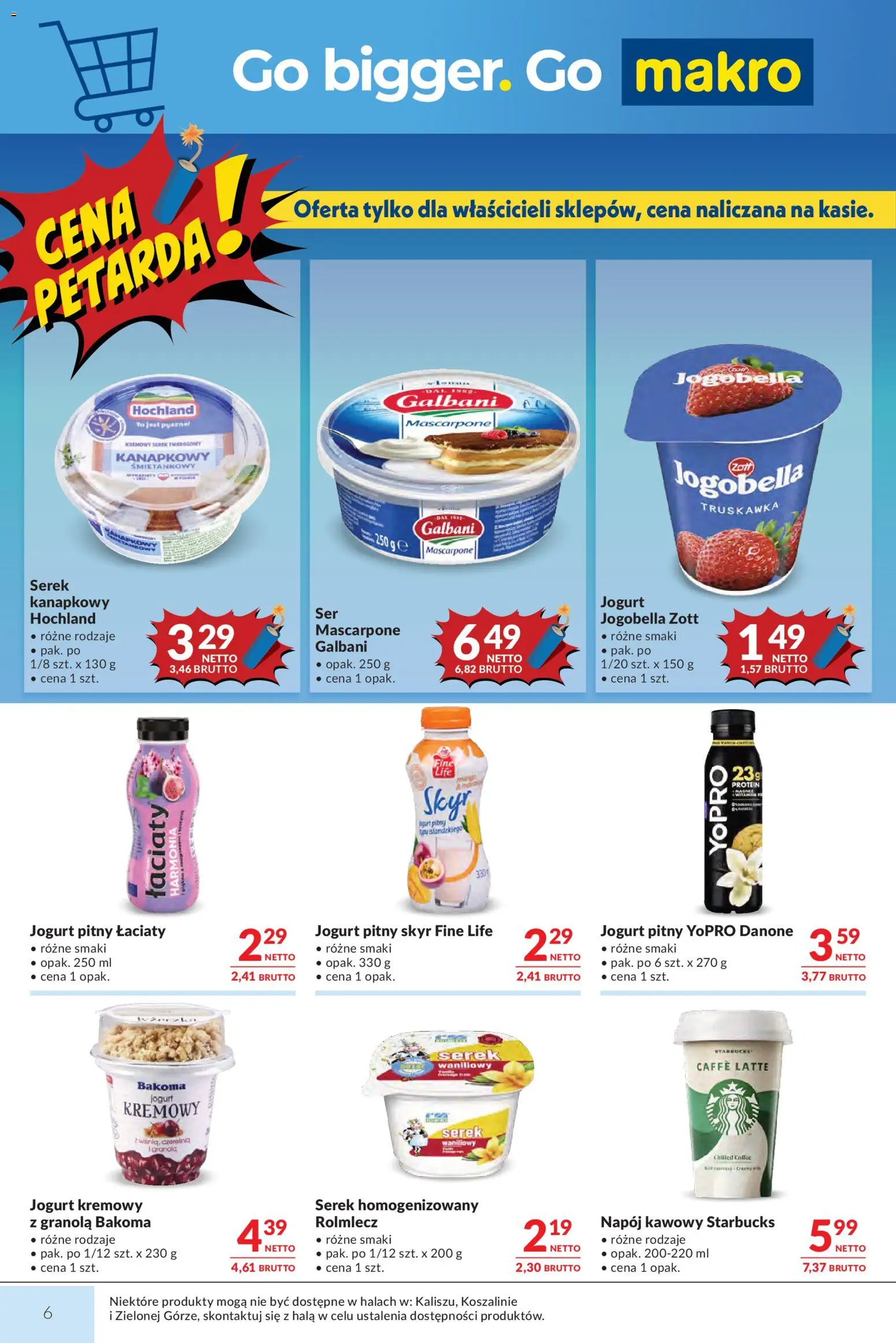 Makro gazetka od 04.08.2026 | Strona: 6 | Produkty: Granola, Mascarpone, Jogurt, Napój kawowy