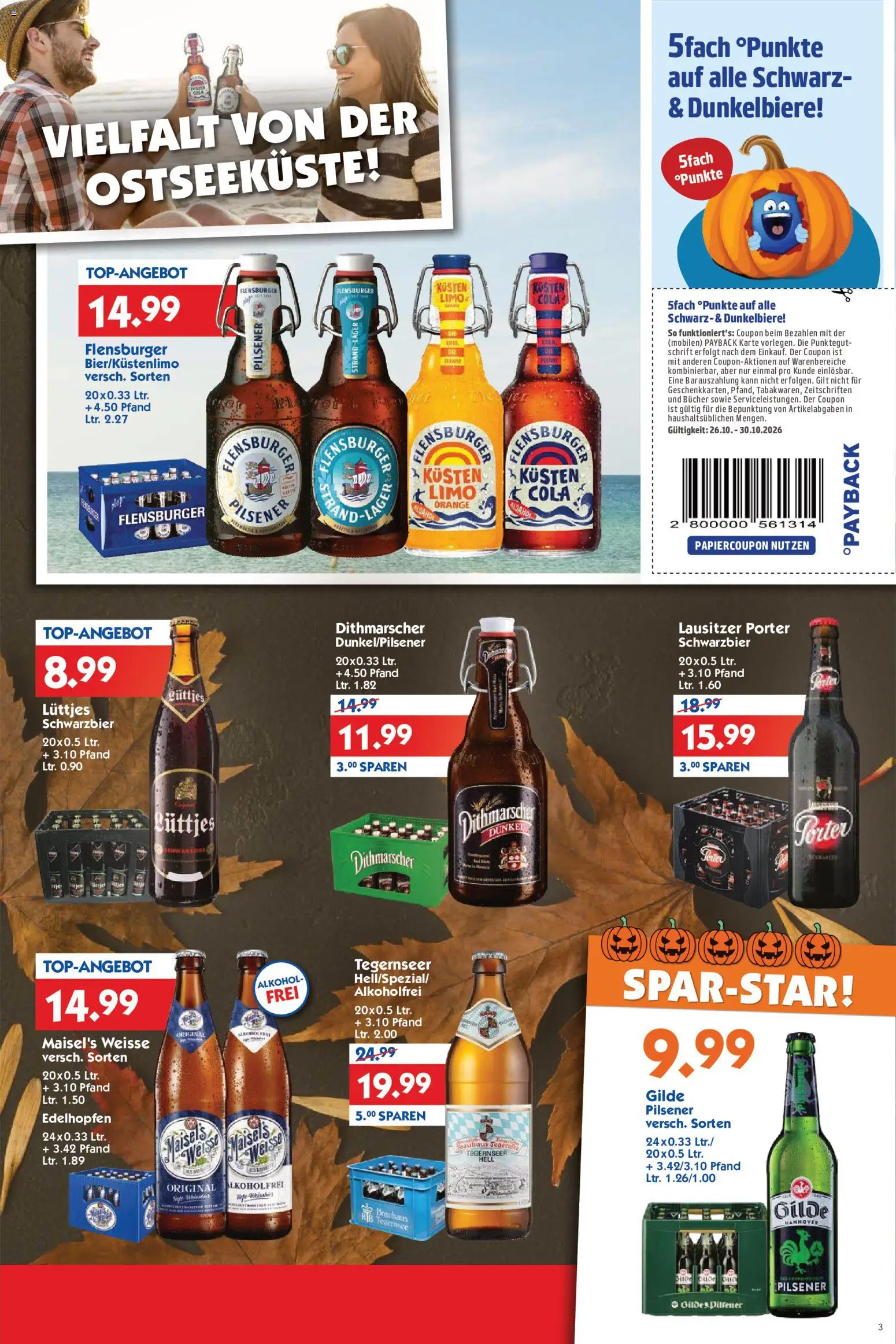 HOL’AB! Prospekt – gültig ab 26.10.2026 | Seite: 3 | Produkte: Cola, Burger, Flensburger, Alkohol