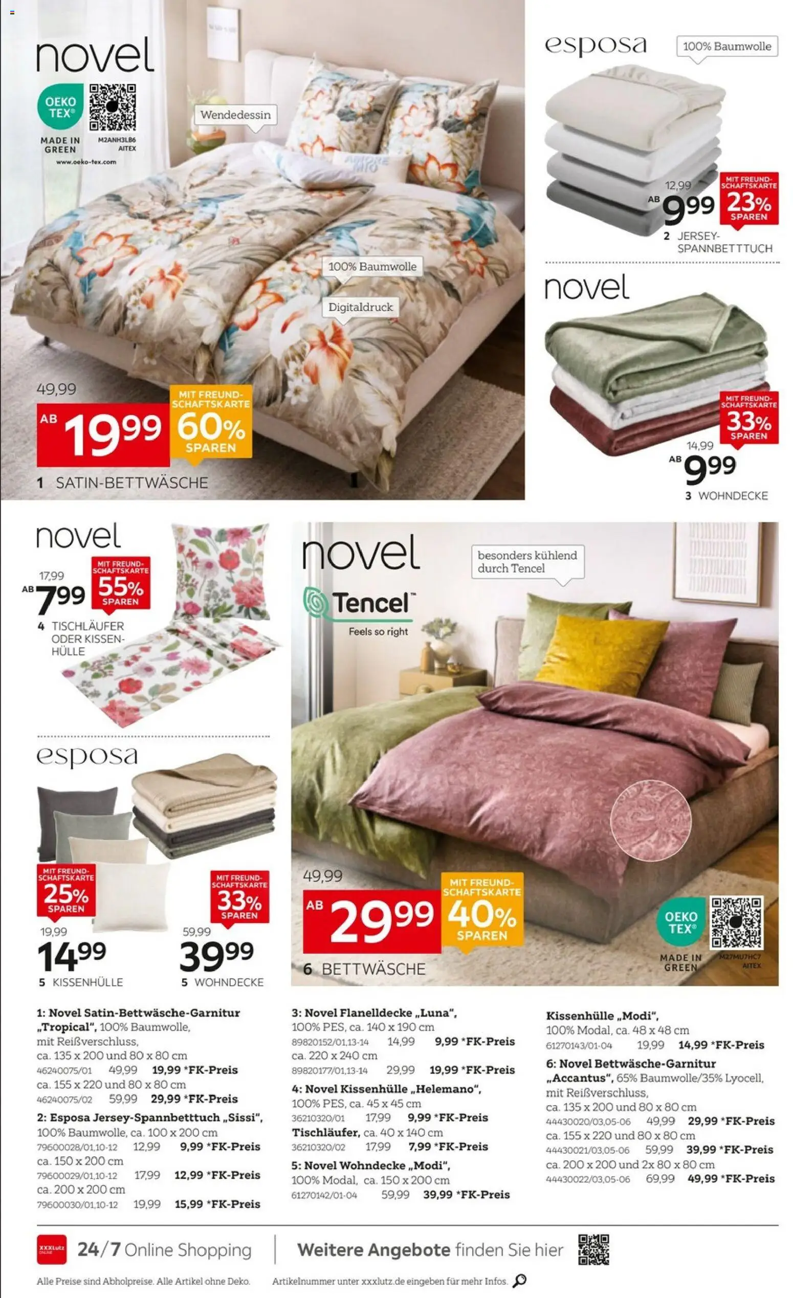 XXXLutz Summer-Time – gültig ab 09.05.2026 | Seite: 6 | Produkte: Hülle, Kissen, Bettwäsche