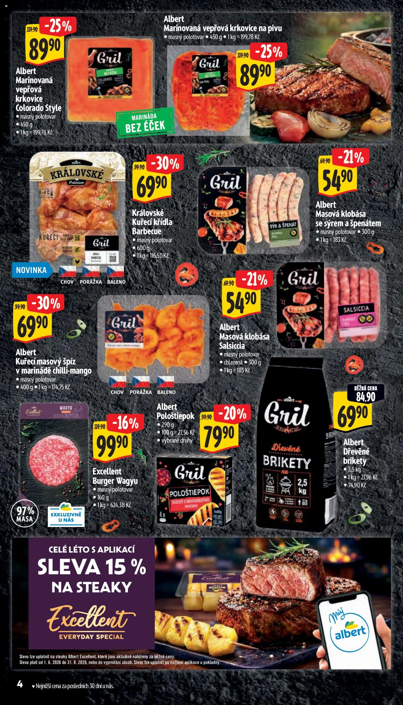 Albert leták - Supermarket - Ostrava od 29.07.2026 | Strana: 16 | Produkty: Sýr, Gril, Salsiccia, Marináda