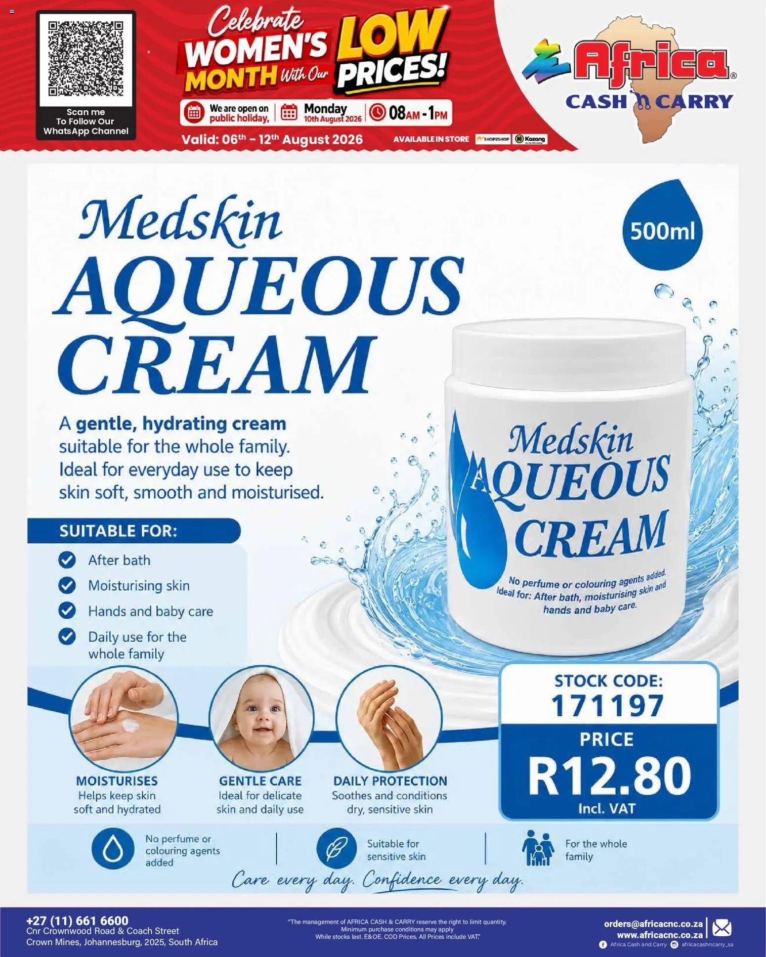 New Africa Cash & Carry catalogue – valid from 06/08/2026 | Page: 61 | Products: Bath, Perfume, Cream, Stock