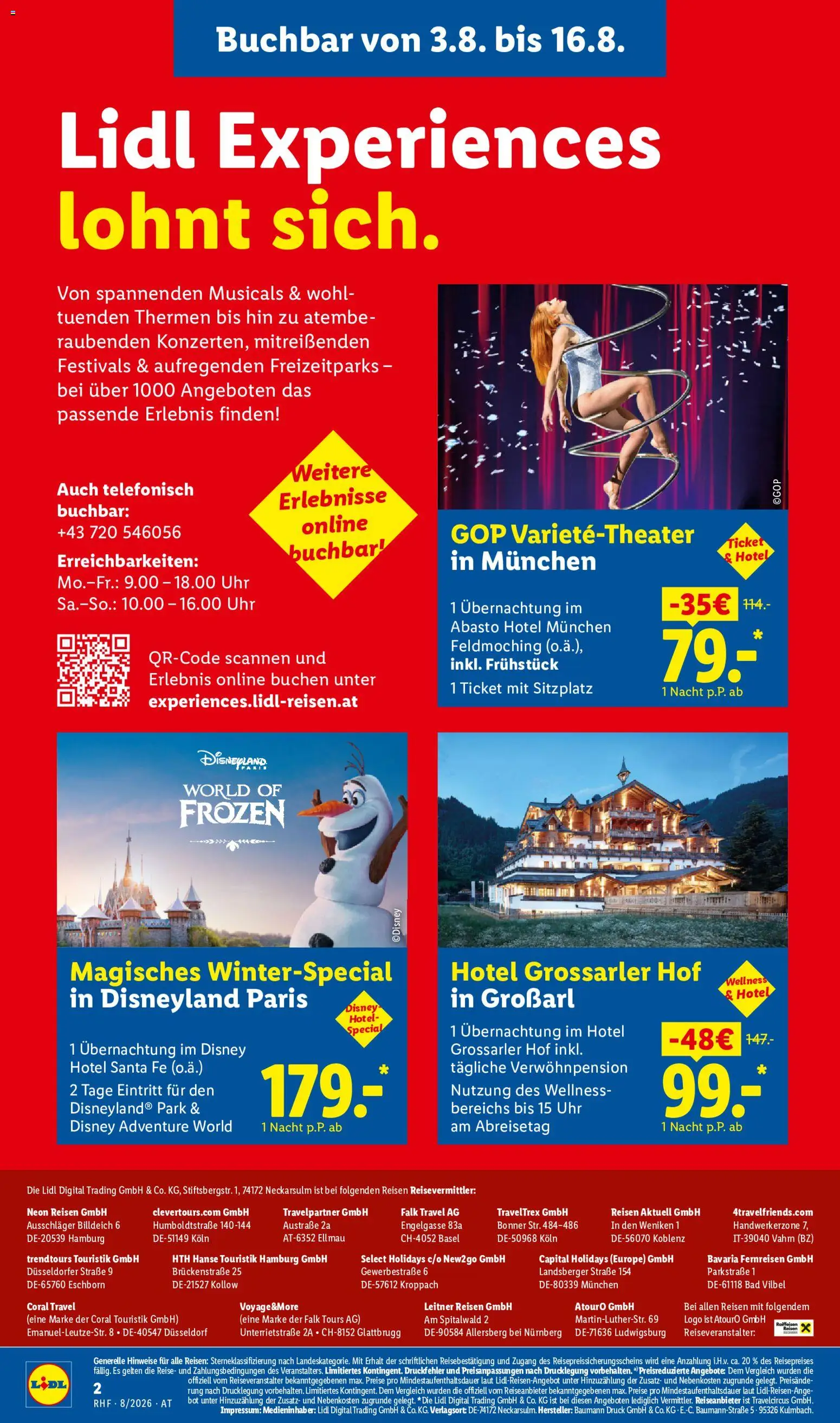 Lidl August Reise - Highlights gültig ab 29.07.2026 | Seite: 2 | Produkte: Uhr, Bad