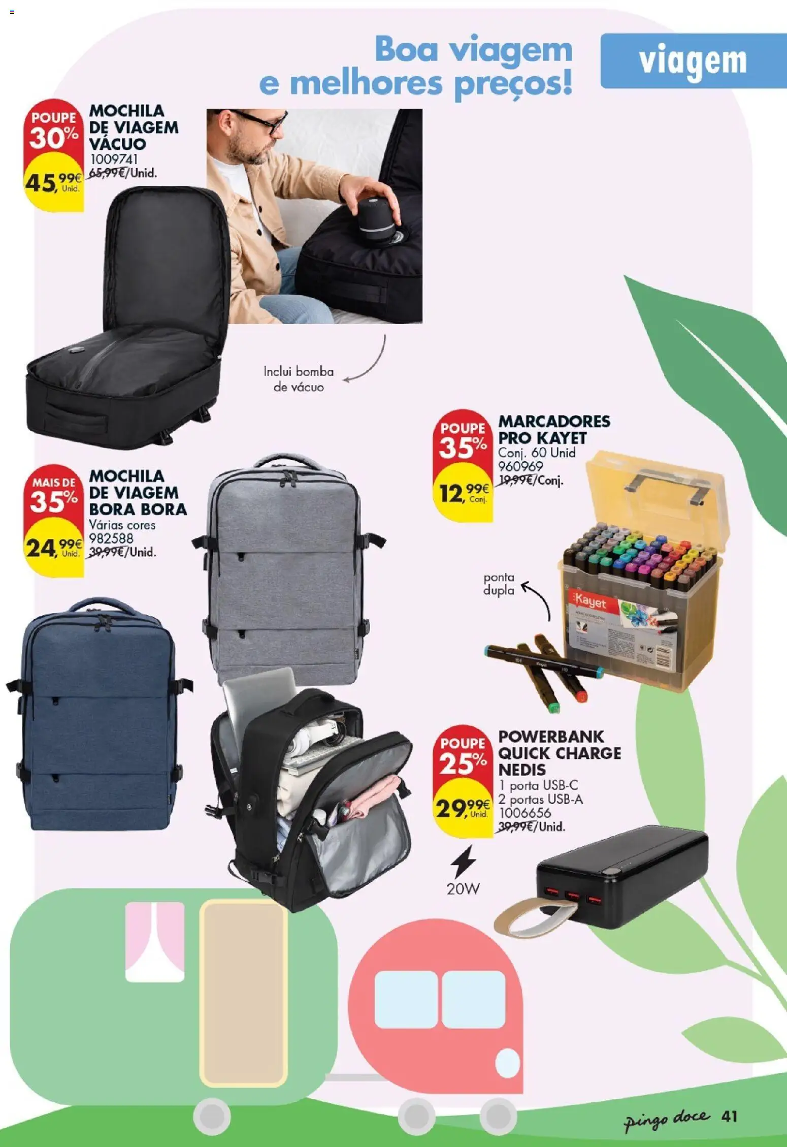 Pingo Doce Bazar Verão │ válido de 09.06.2026 | Página: 41 | Produtos: Mochila, Porta, Portas