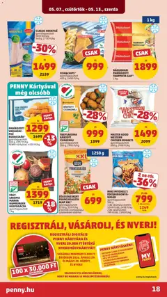 MASTER GOOD WESTERN CHICKEN NUGGETS, gyorsfagyasztott 600 g - amely érvényes a következő dátumtól: 07.05.2026 | Oldal: 21