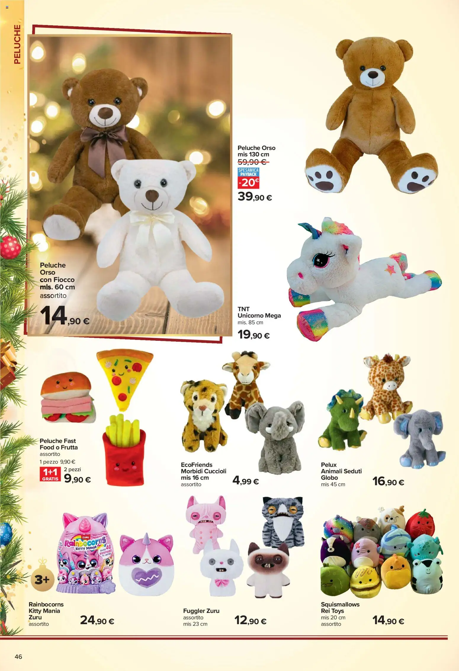Volantino Carrefour del 23/10/2026 | Pagina: 46 | Prodotti: Peluche, Frutta
