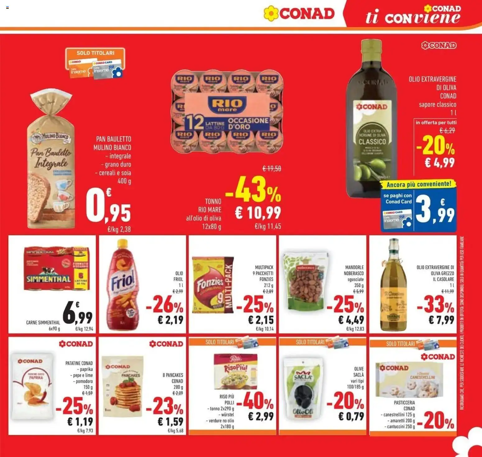 Volantino Conad del 12/08/2026 | Pagina: 19 | Prodotti: Pepe, Mandorle, Lime, Carne
