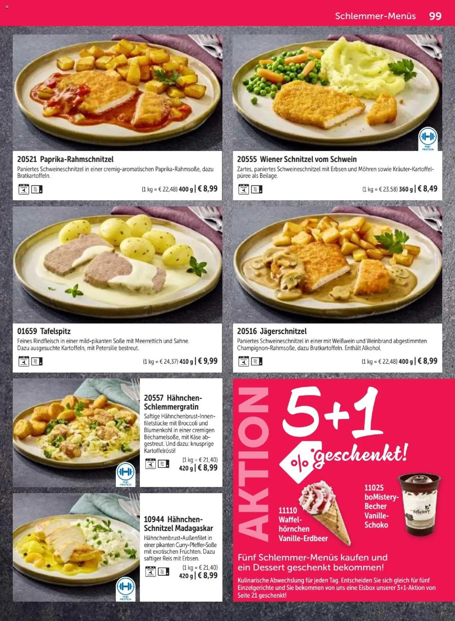 Bofrost Katalog – gültig ab 07.09.2026 | Seite: 99 | Produkte: Tafelspitz, Weißwein, Soße, Reis