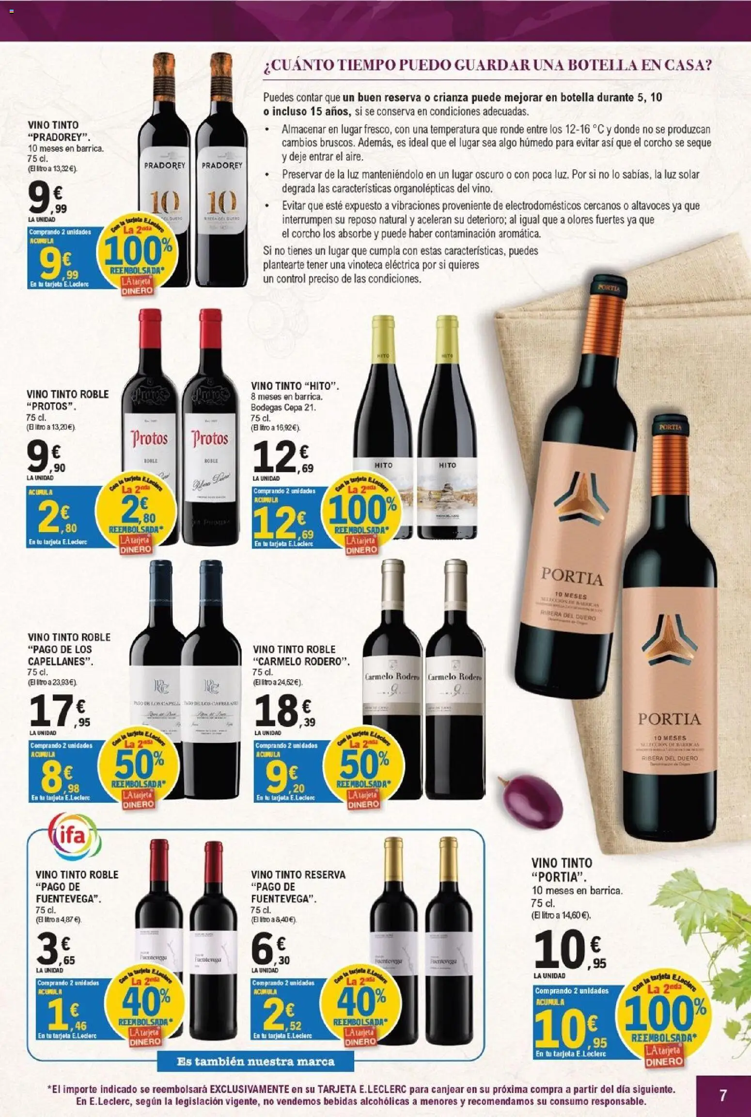 E.Leclerc - Majadahonda │ válido desde el 16/09/2026 | Página: 7 | Productos: Vino tinto, Vino, Altavoces, Bebidas