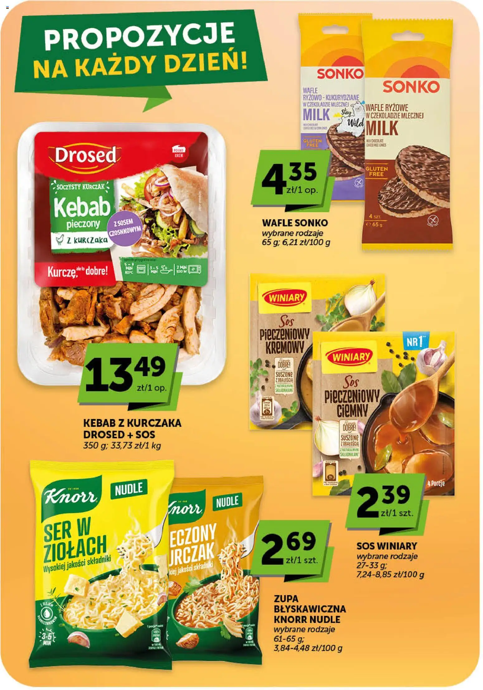 Euro Sklep gazetka - Market od 14.05.2026 | Strona: 15 | Produkty: Kurczak, Kebab, Wafle, Ser