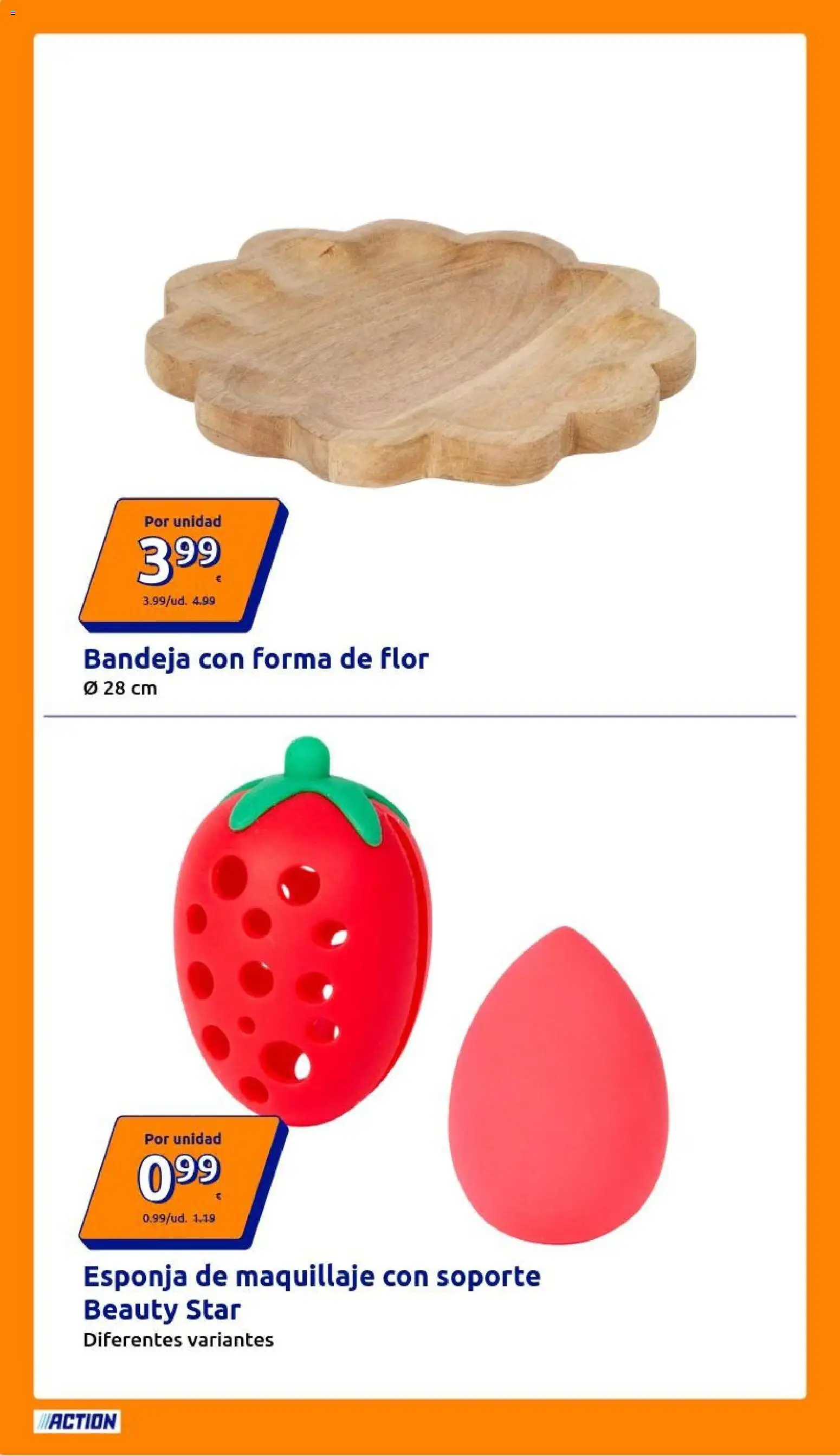 Action folleto │ válido desde el 22/07/2026 | Página: 32 | Productos: Esponja, Maquillaje, Bandeja