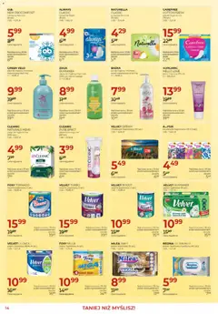 Pogląd oferty "Jawa gazetka" - ważna od 02.04.2026 | Strona: 14 | Produkty: Tampony, Chusteczki higieniczne, Aloes, Podpaski