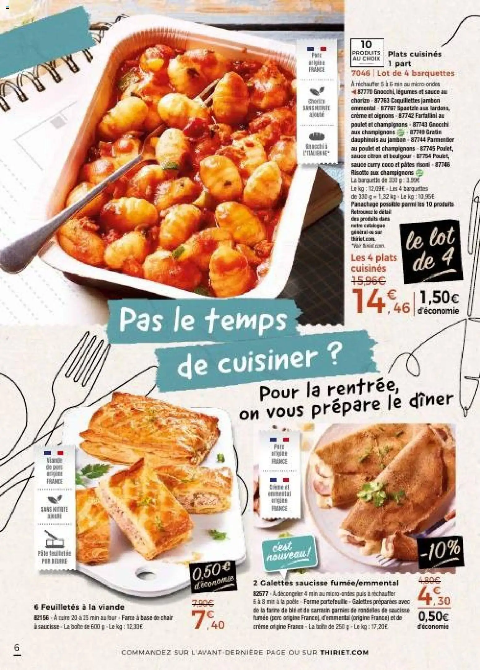 {H1} | Page: 6 | Produits: Portefeuille, Plats cuisinés, Poulet, Curry
