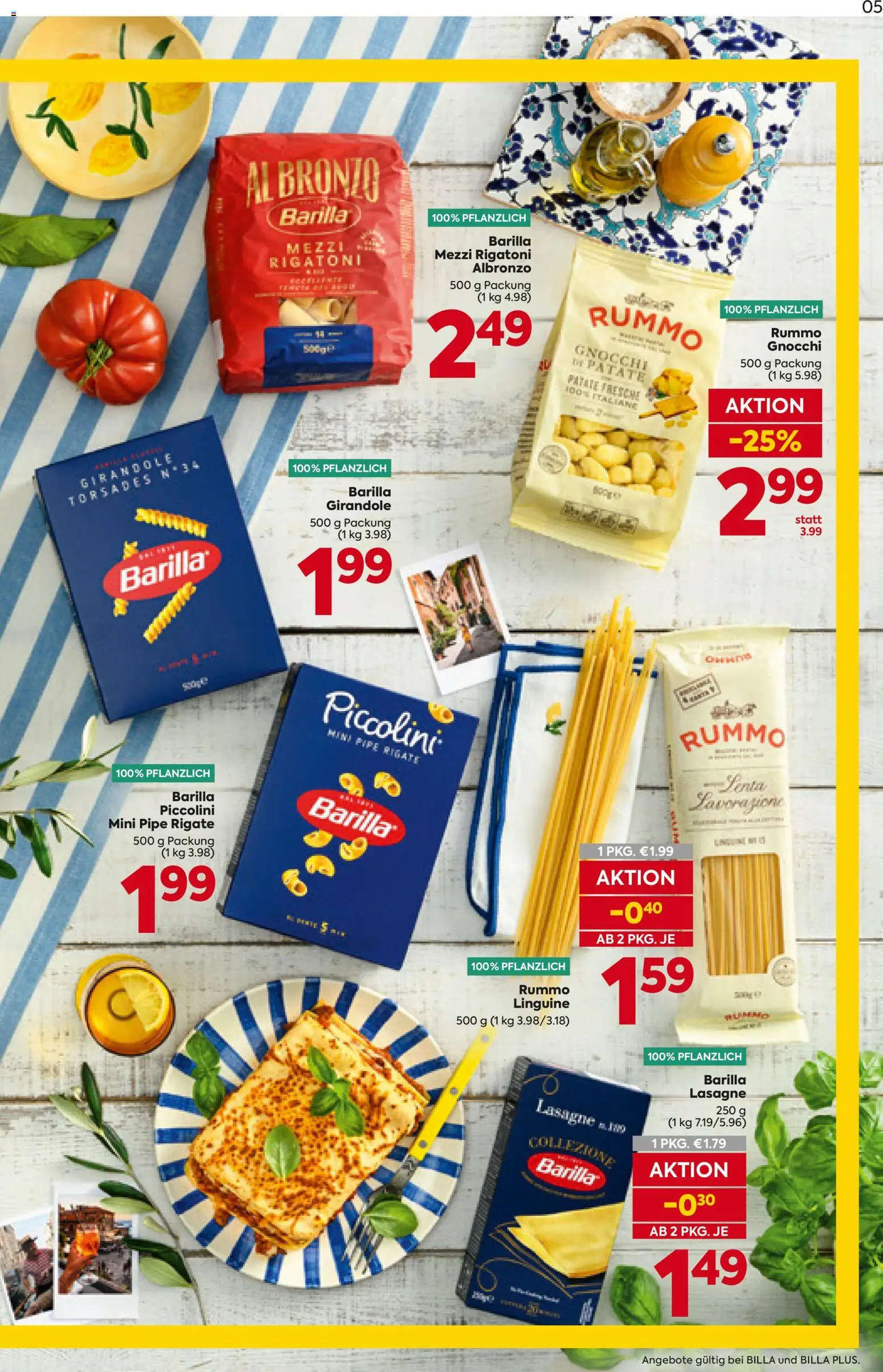 Billa AT akciós ujság - amely érvényes a következő dátumtól: 07.05.2026 | Oldal: 6 | Termékek: Gnocchi, Lasagne