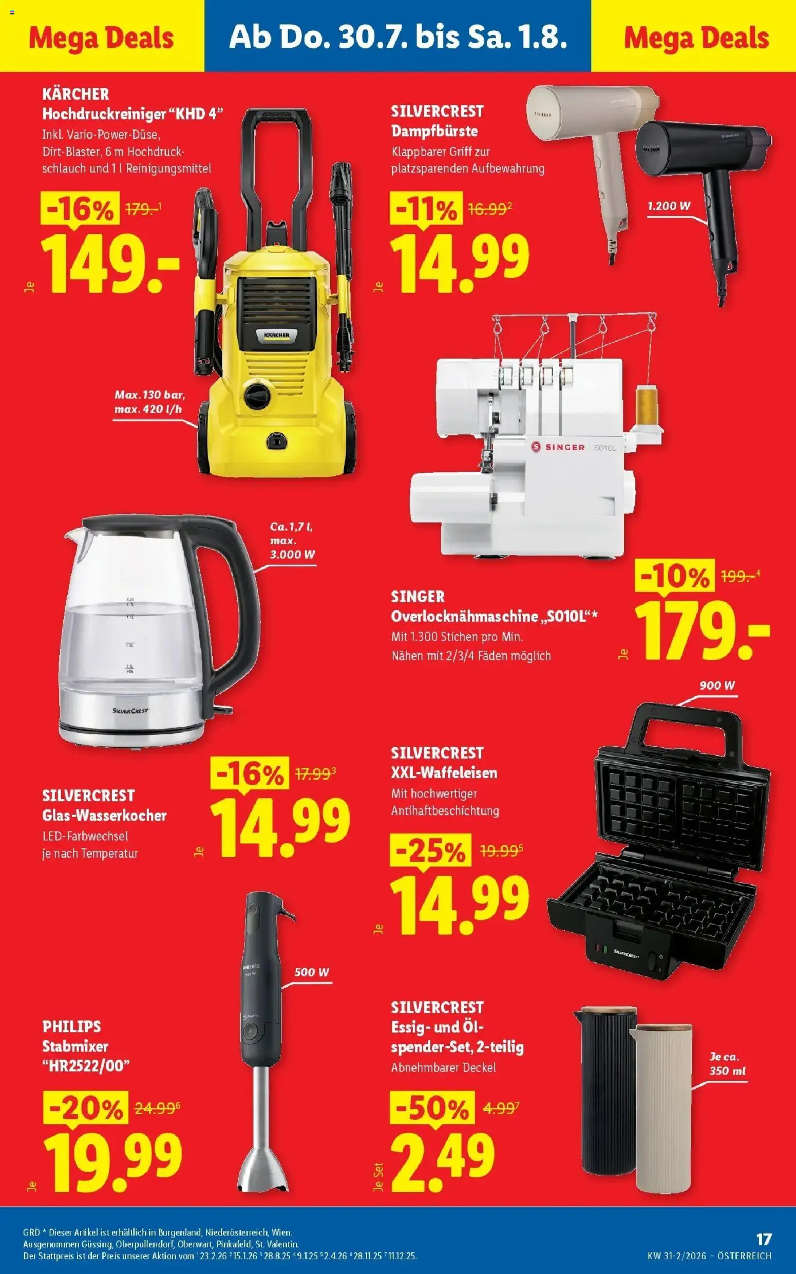 Lidl Flugblatt - Wien, Langenzersdorf, Zwettl gültig ab 30.07.2026 | Seite: 21 | Produkte: Reinigungsmittel, Öl