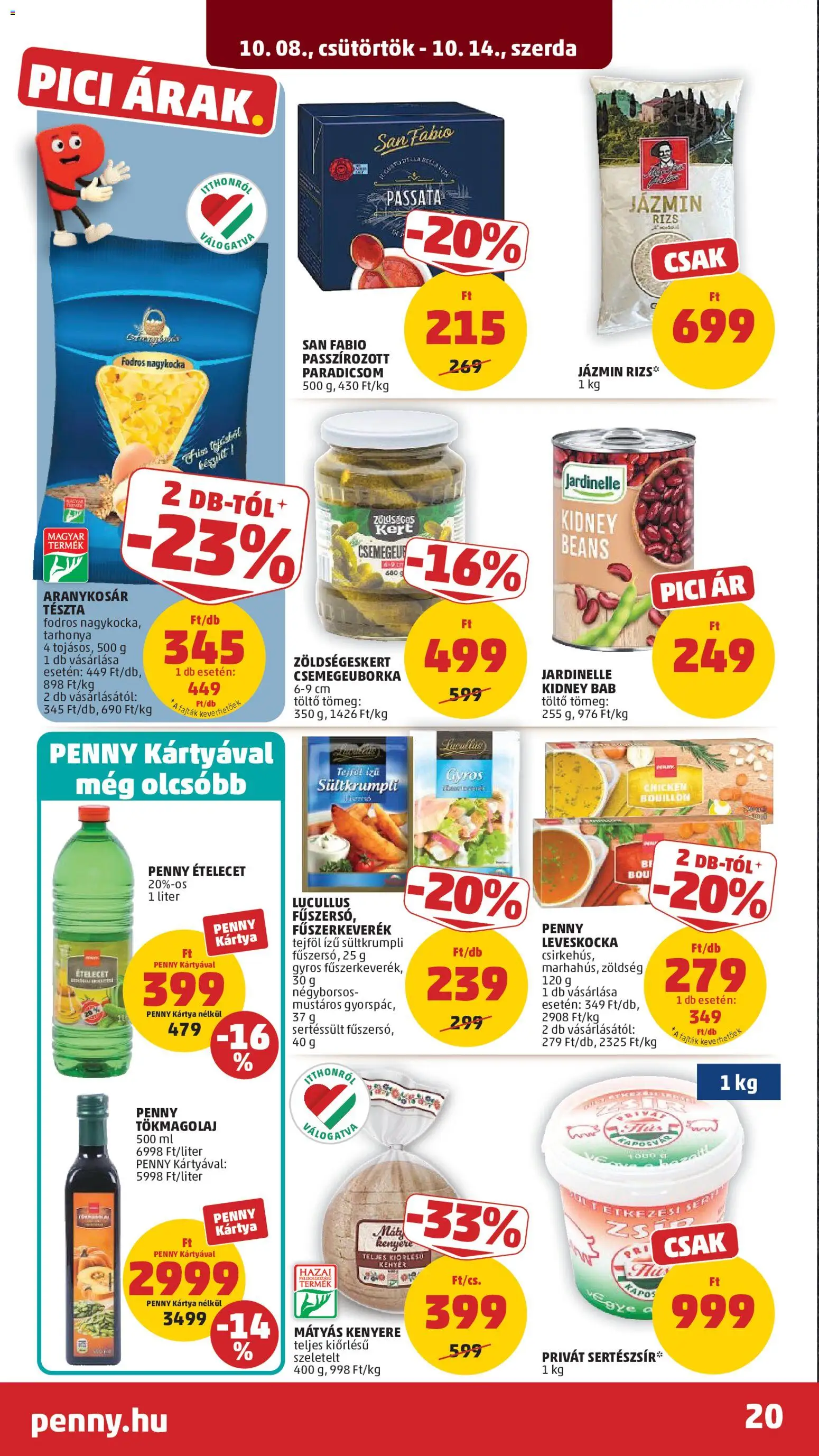 PENNY akciós ujság - amely érvényes a következő dátumtól: 2026.10.08. | Oldal: 24